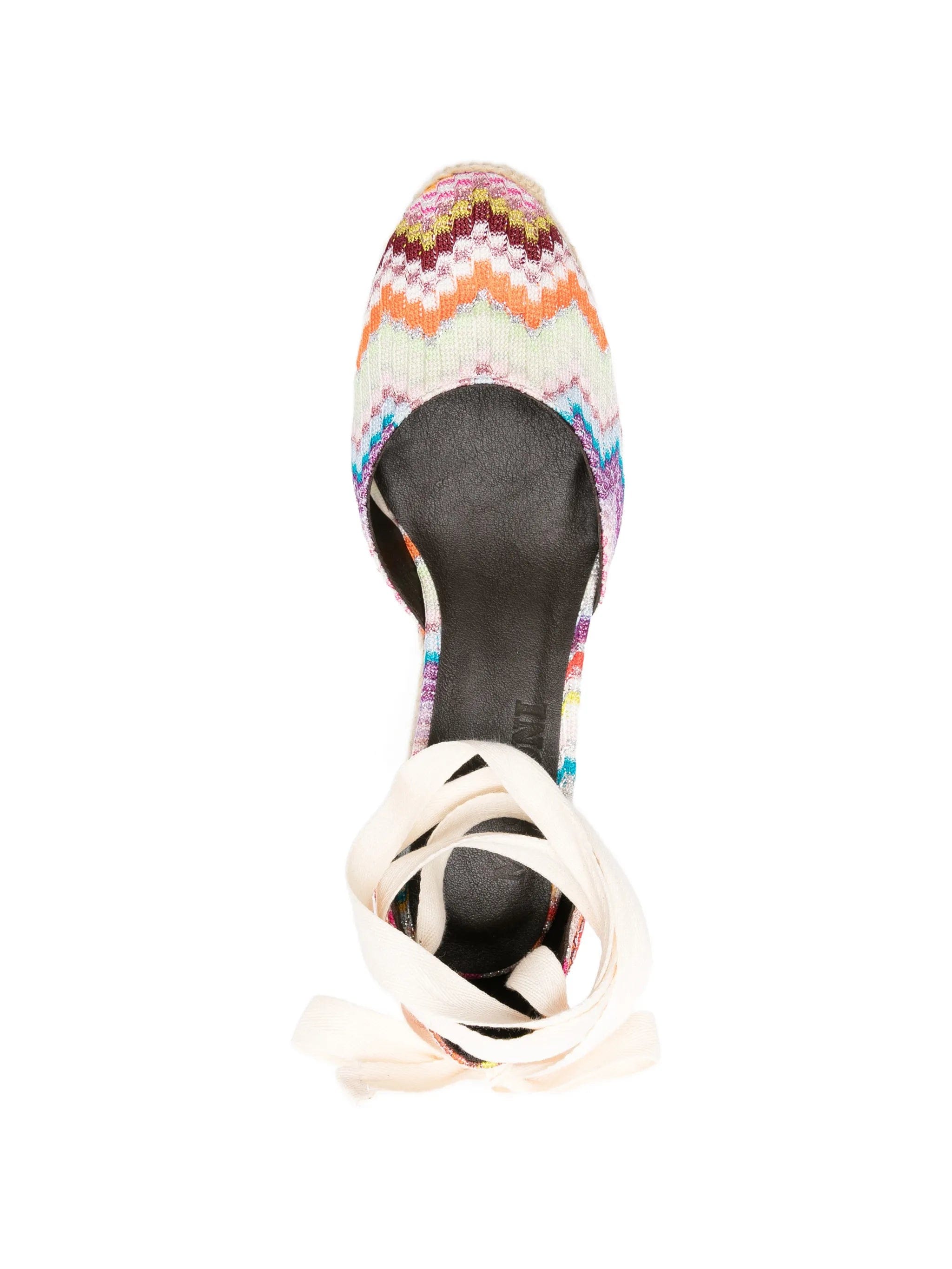 Missoni chevron - pattern tie espadrilles