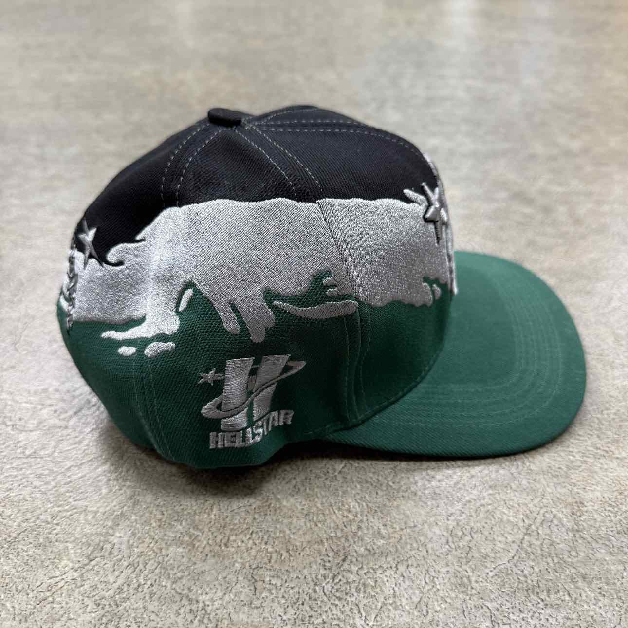 Hellstar Snapback SHARK TEETH New Green Grey Size OS