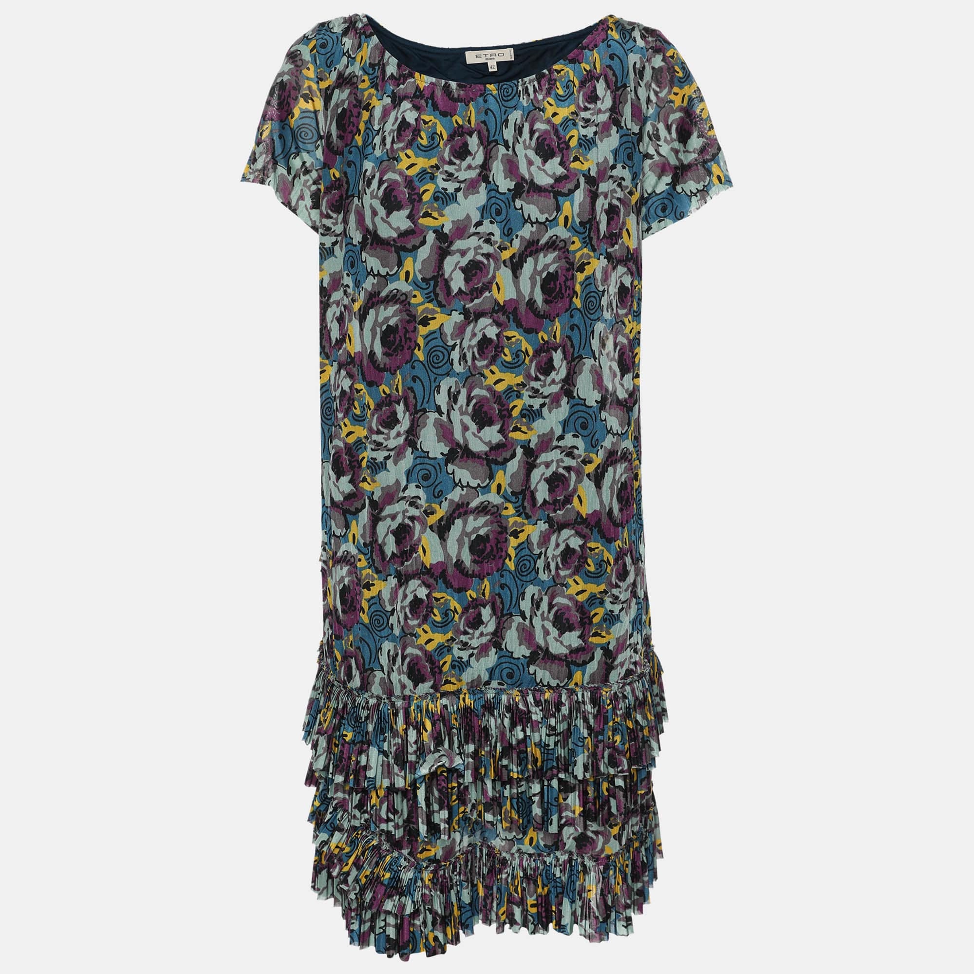 Etro Multicolor Printed Jersey Mini Dress