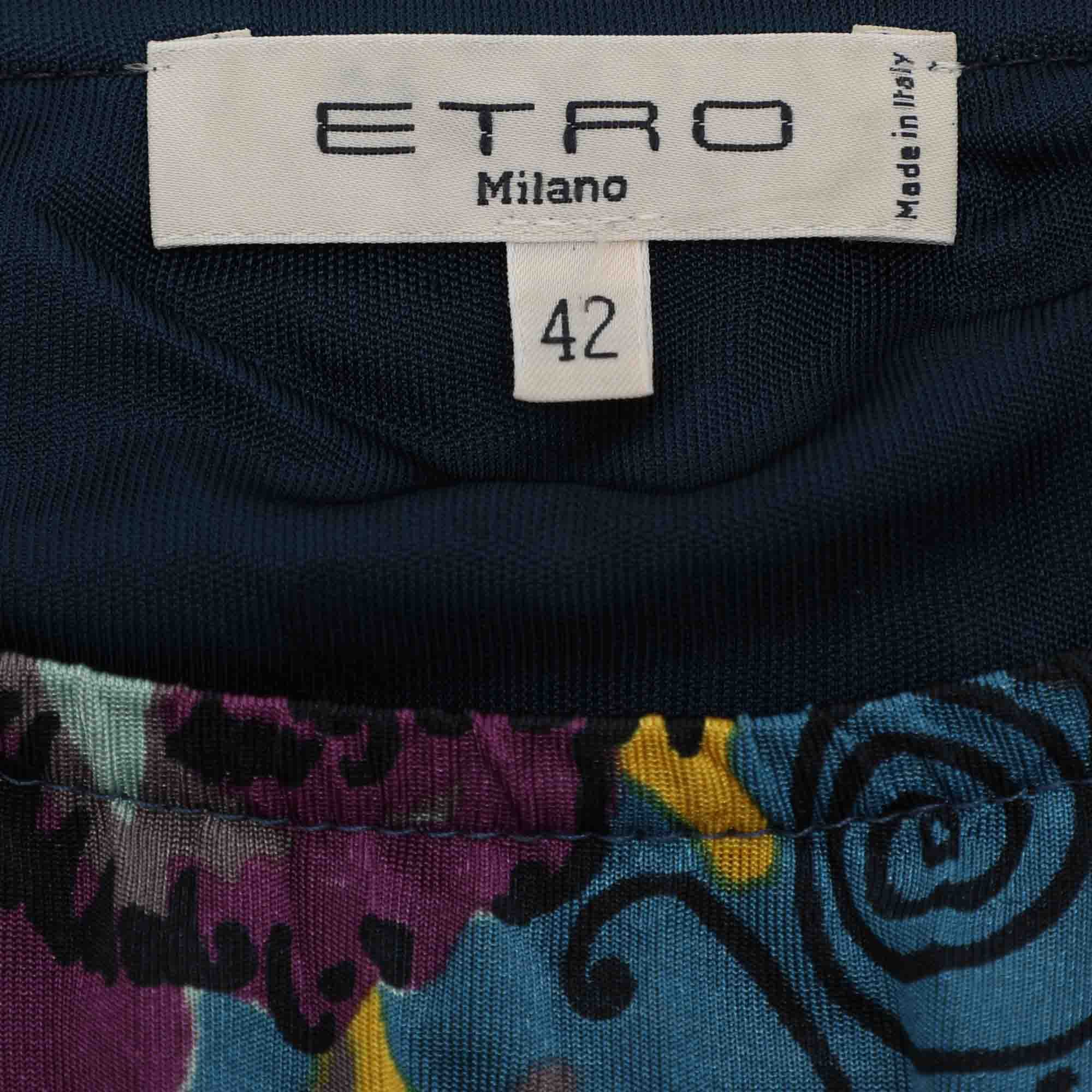 Etro Multicolor Printed Jersey Mini Dress