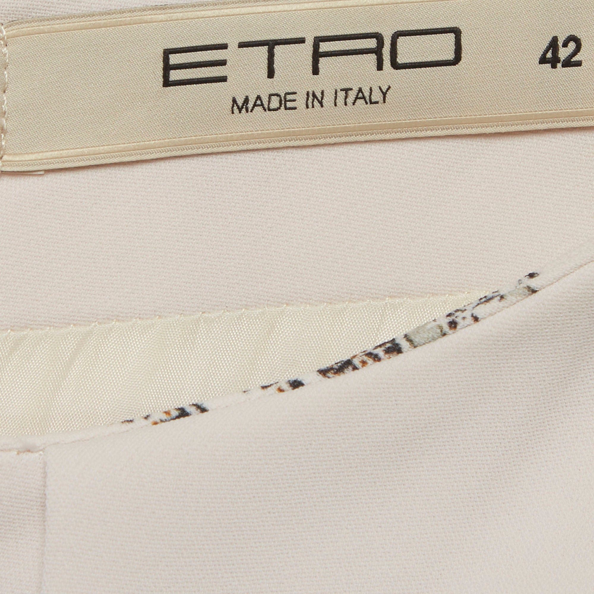 Etro Multicolor Printed Crepe Sheath Dress