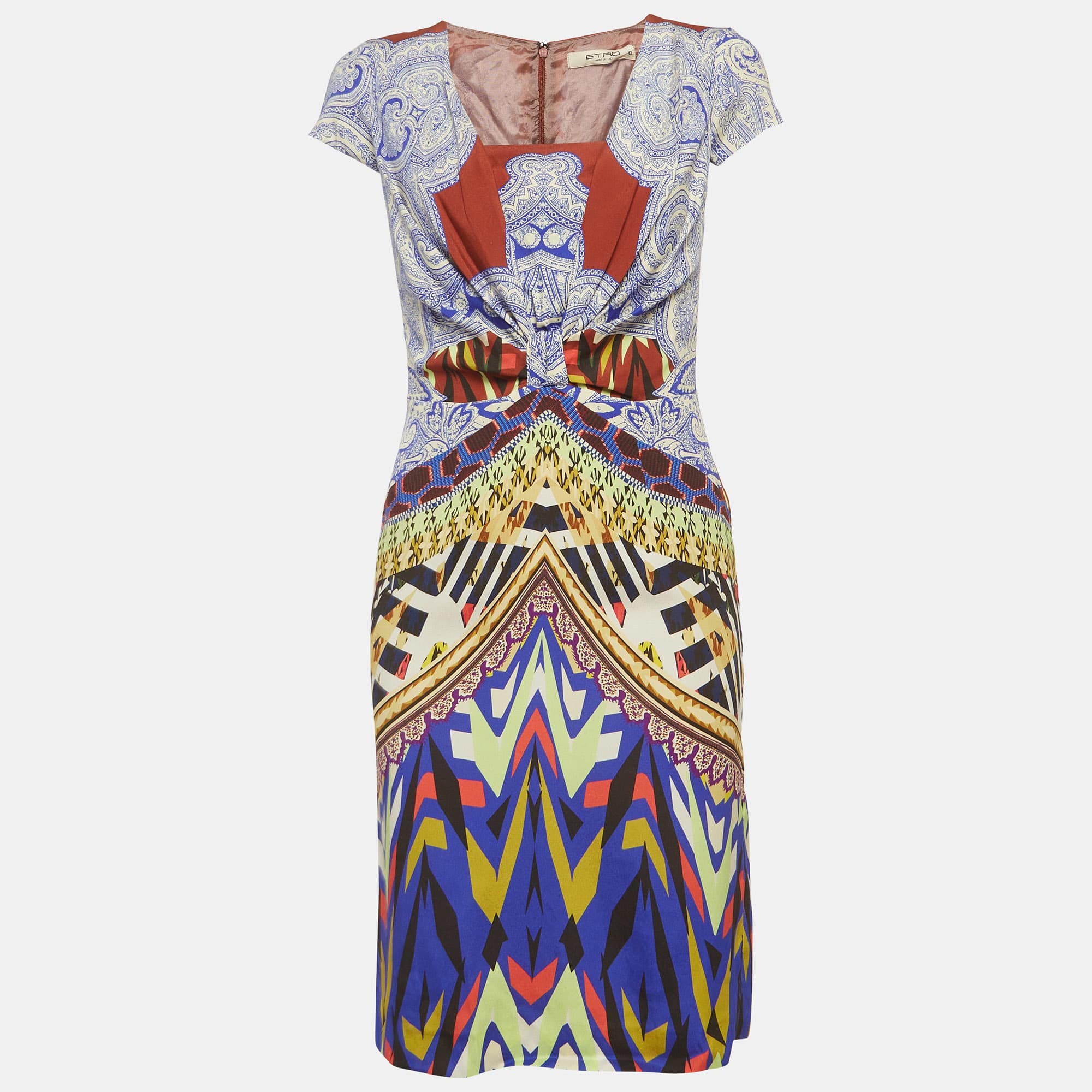 Etro Multicolour Printed Silk Mini Dress