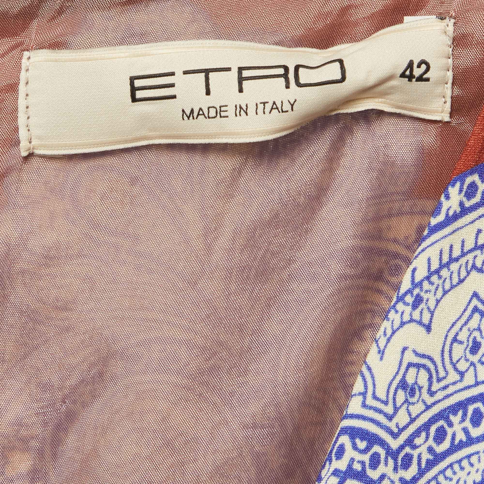 Etro Multicolour Printed Silk Mini Dress