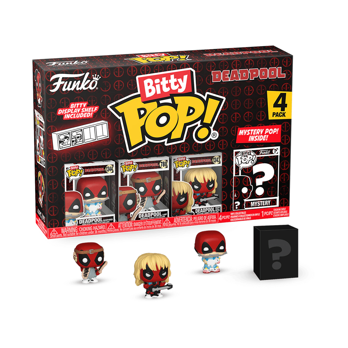 Funko Pop! Deadpool Sleepover 4 Pack Bitty Funko POP! - Deadpool - Chance Of Chase