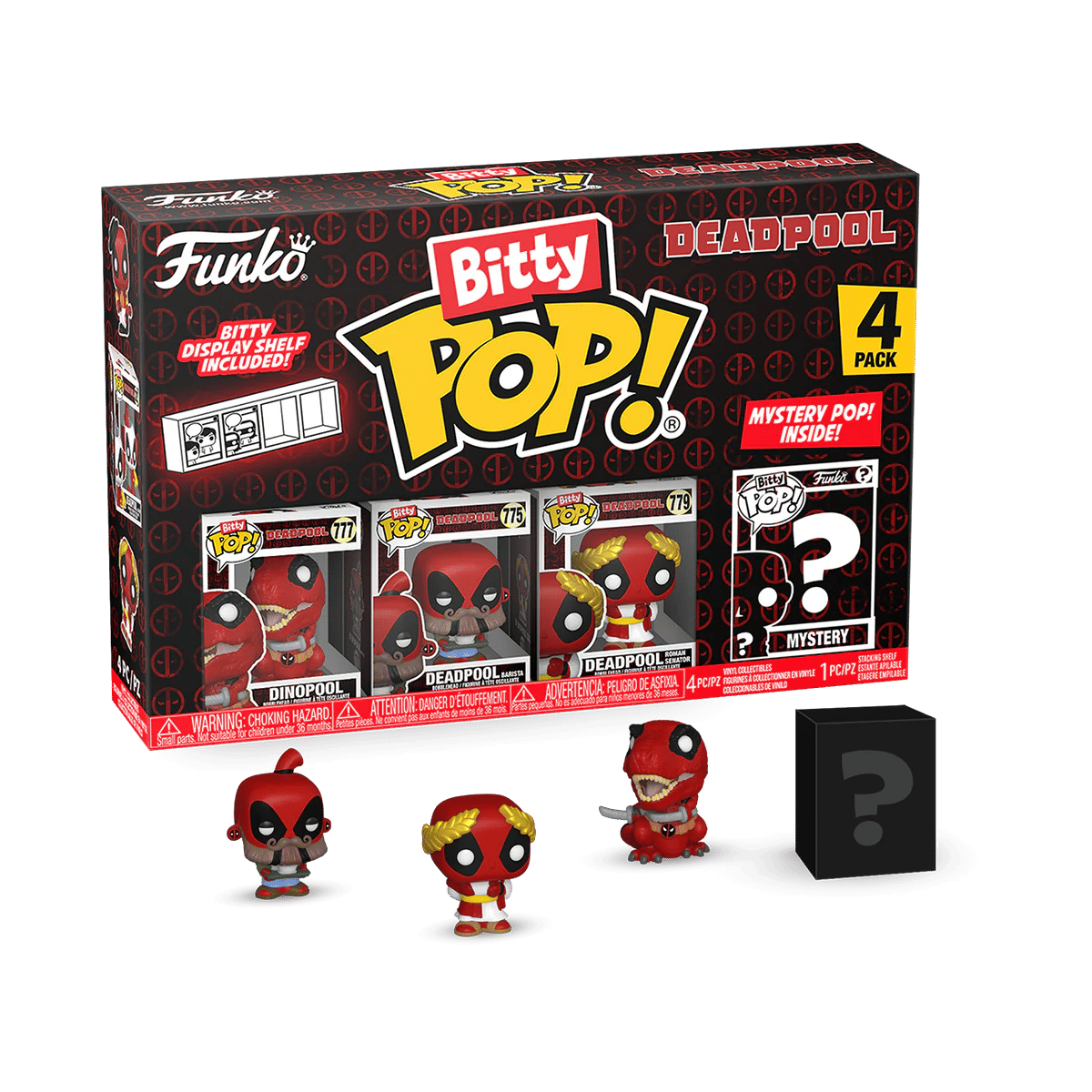 Funko Pop! Dinopool 4 Pack Bitty Funko POP! - Deadpool - Chance Of Chase
