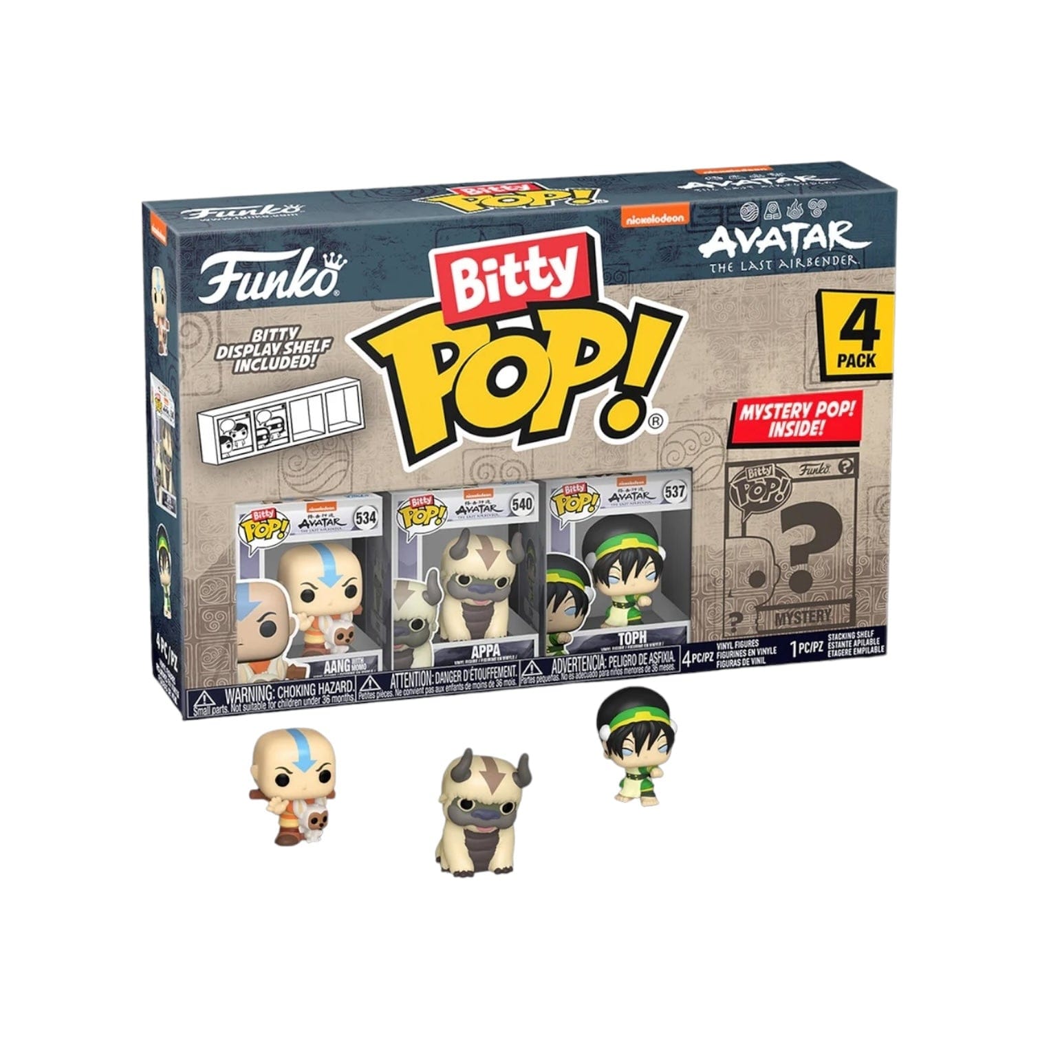 Funko Pop! Aang 4 Pack Bitty Funko POP! - Avatar Last Airbender - Chance Of Chase