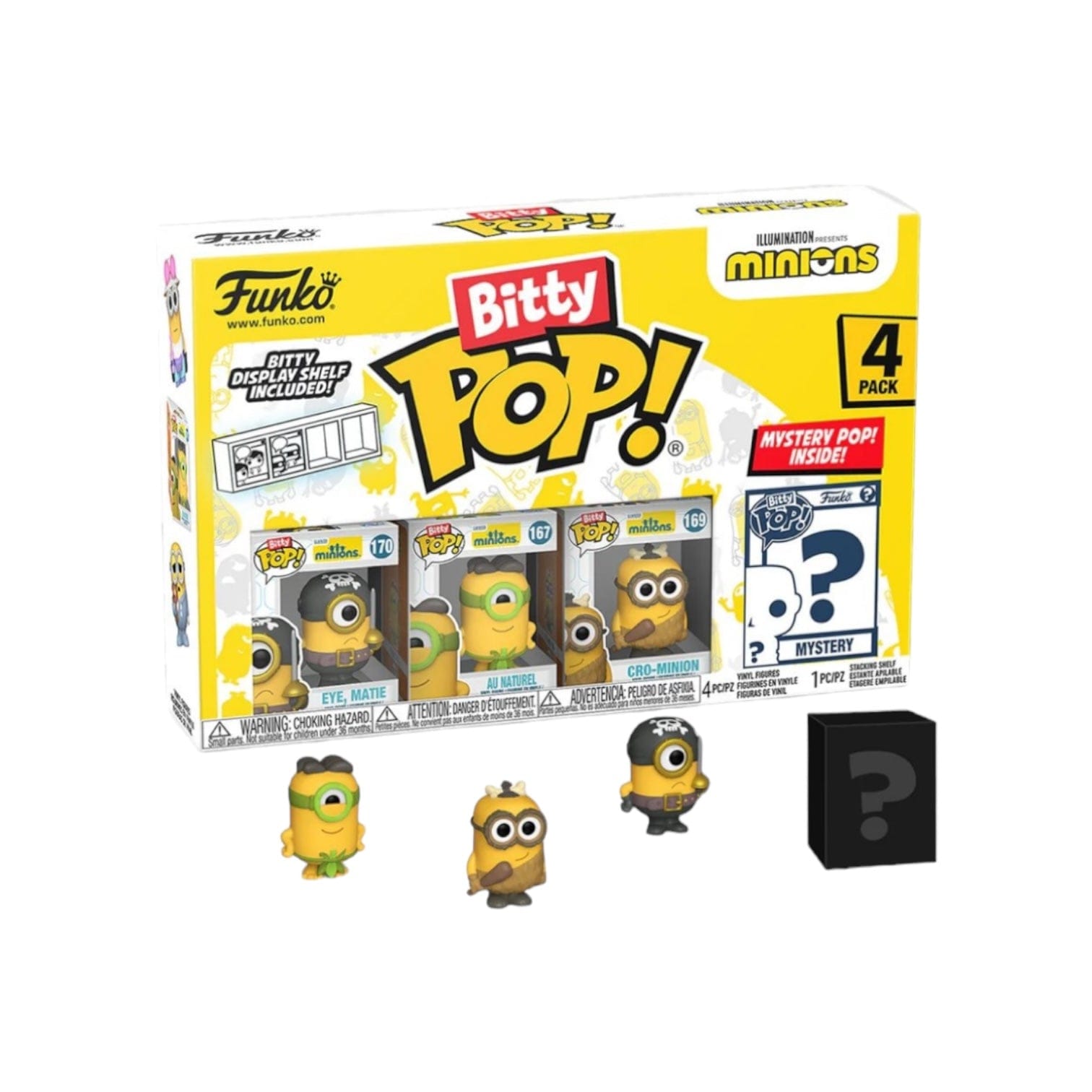 Funko Pop! Eye Matie 4 Pack Bitty Funko POP! - Minions - Chance Of Chase
