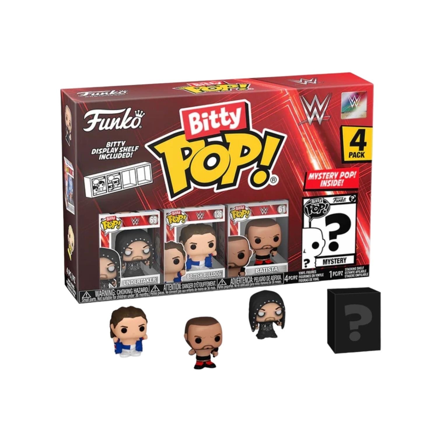 Funko Pop! Undertaker 4 Pack Bitty Funko POP! - WWE - Chance Of Chase
