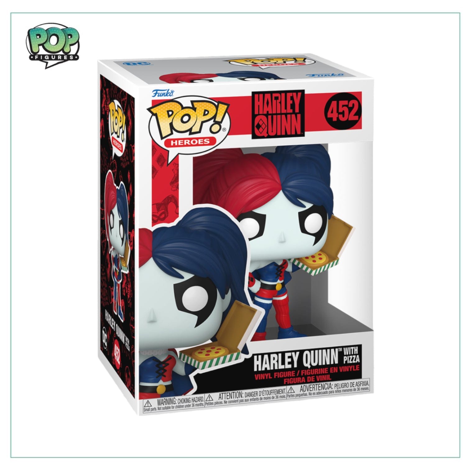 Funko Pop! Harley Quinn W/ Pizza #452 Funko Pop! Harley Quinn
