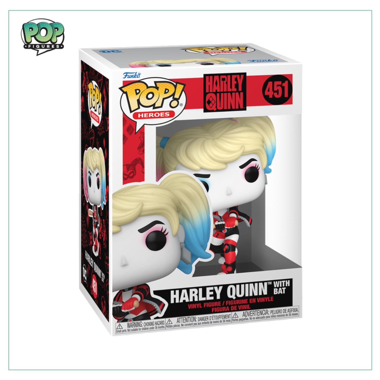Funko Pop! Harley Quinn W/ Bat #451 Funko Pop! Harley Quinn