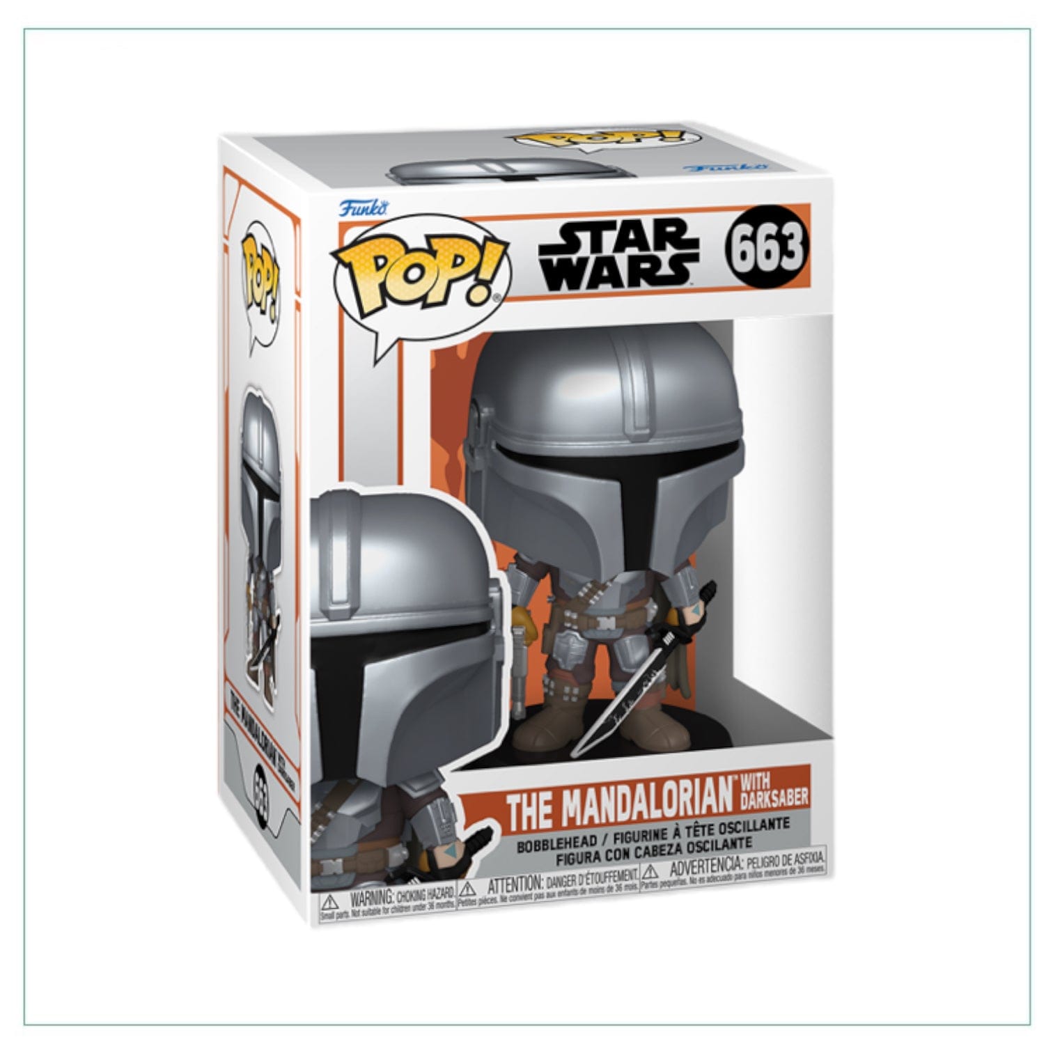 Funko Pop! The Mandalorian W/ Darksaber #663 Funko Pop! The Mandalorian