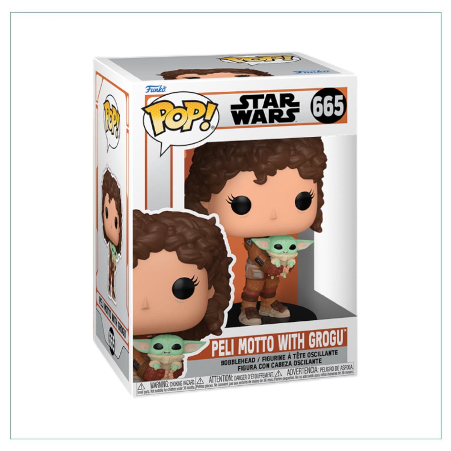 Funko Pop! Peli Motto W/ Grogu #665 Funko Pop! The Mandalorian