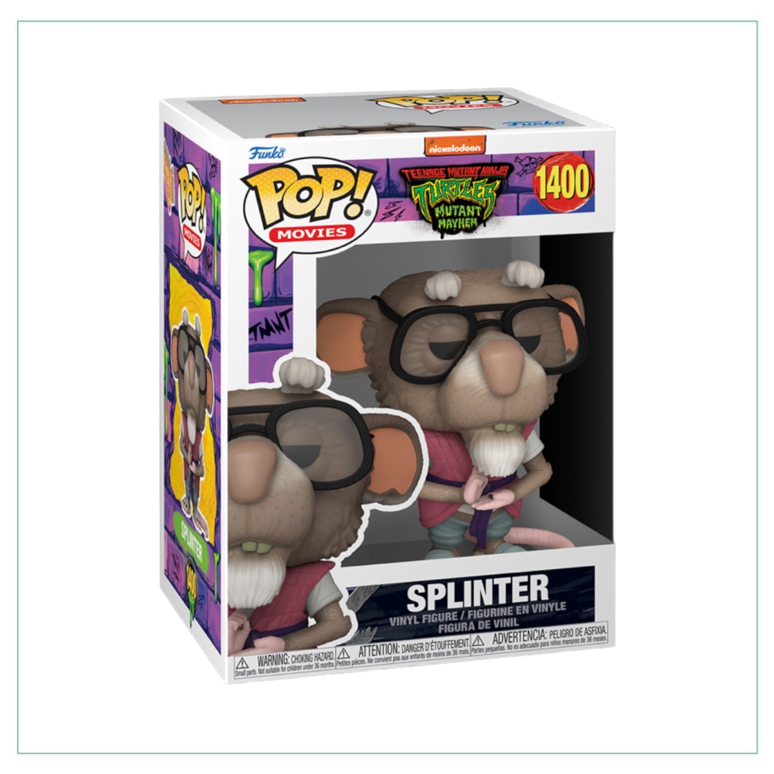 Teenage Mutant Ninja Turtles Splinter #1400 Funko Pop! Teenage Mutant Ninja Turtles Mutant Mayhem
