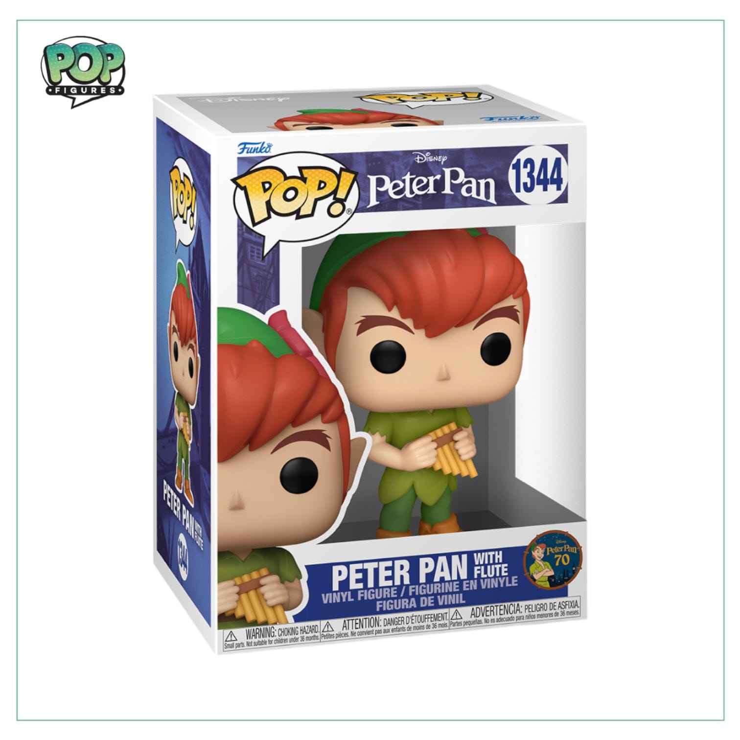 Funko Pop! Peter Pan W/ Flute #1344 Funko Pop! Peter Pan