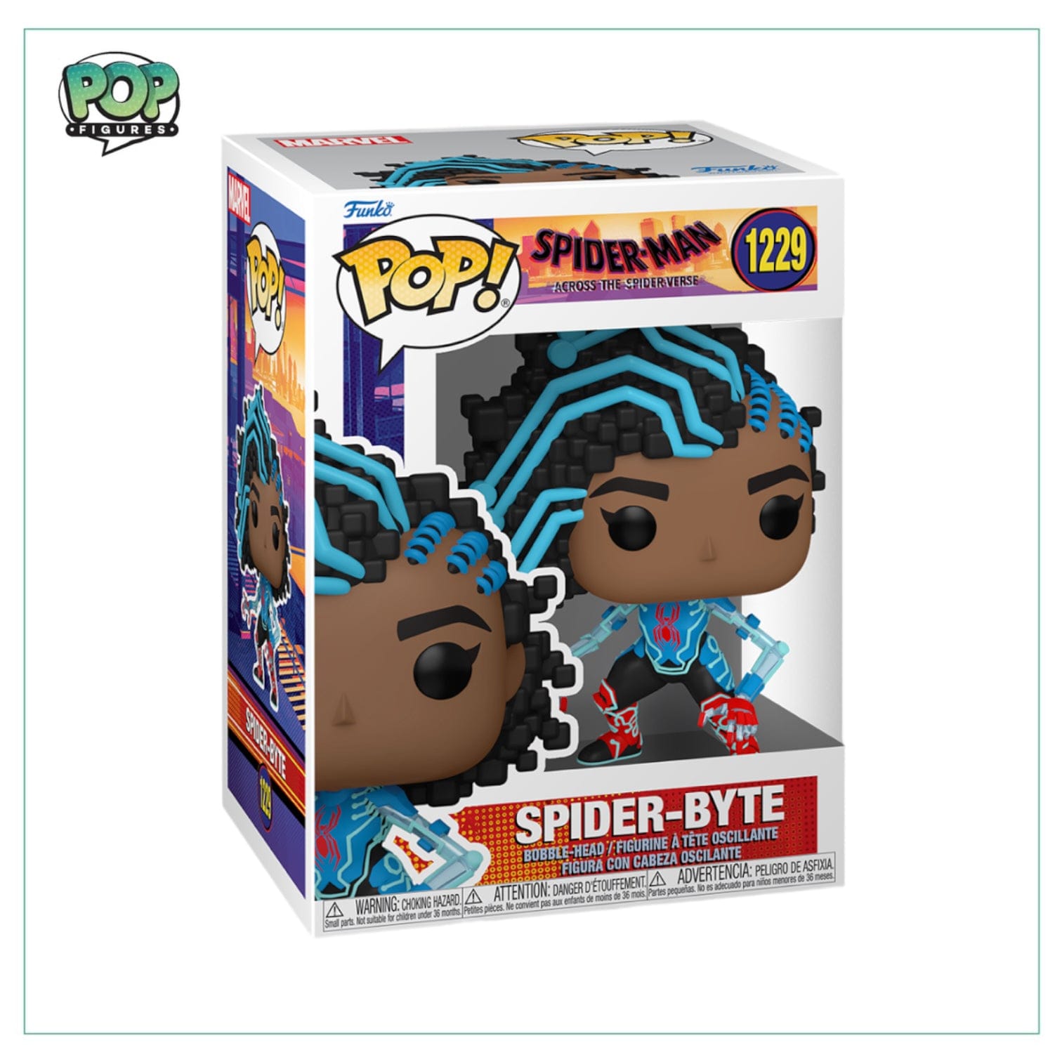 Funko Pop! Spider - Byte #1229 Funko Pop! Spider - Man across the Spiderverse