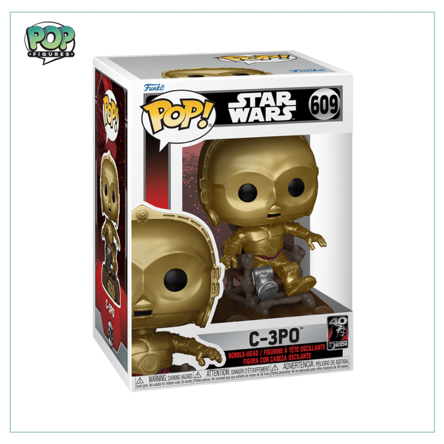 Funko Pop! C - 3P0 #609 Funko Pop! Star Wars - Return of the Jedi 40th
