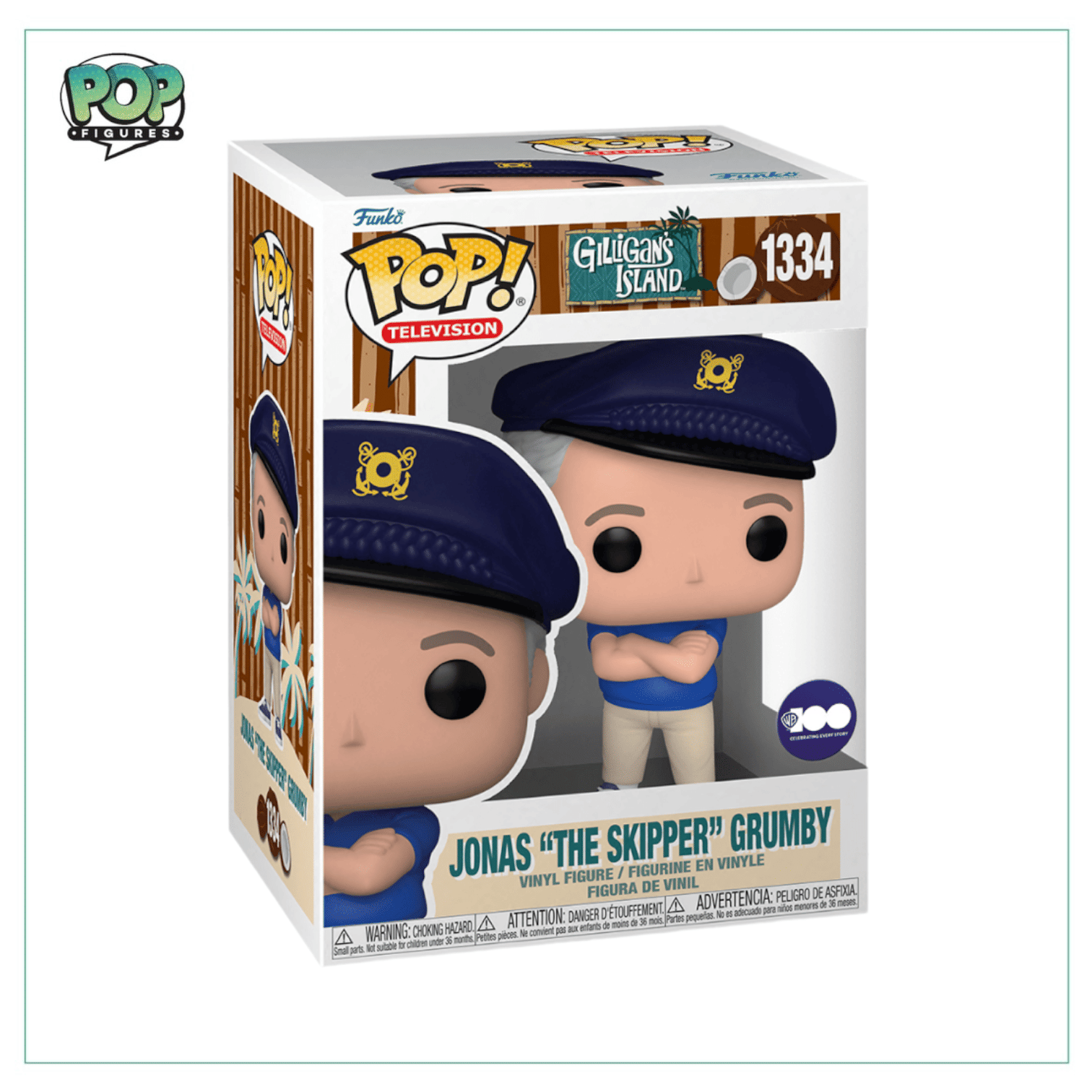 Funko Pop! Jonas The Skipper Grumby #1334 Funko Pop! Gilligan’s Island