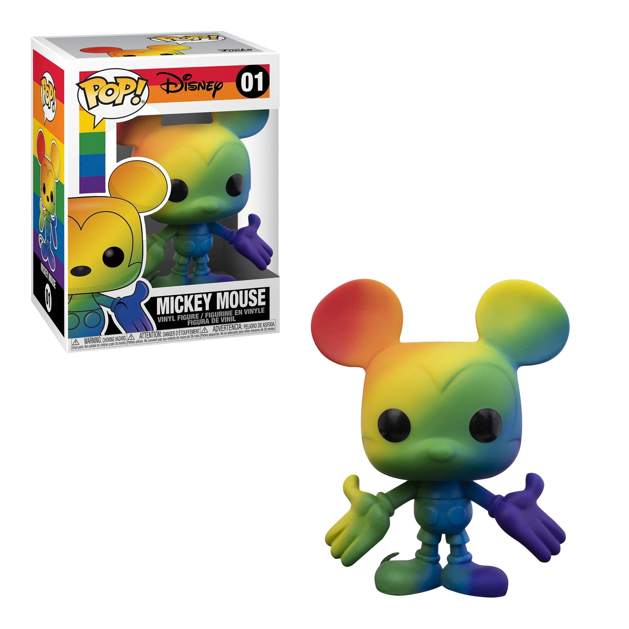 MICKEY MOUSE Funko Pop! Disney: Mickey Mouse (Rainbow) #01