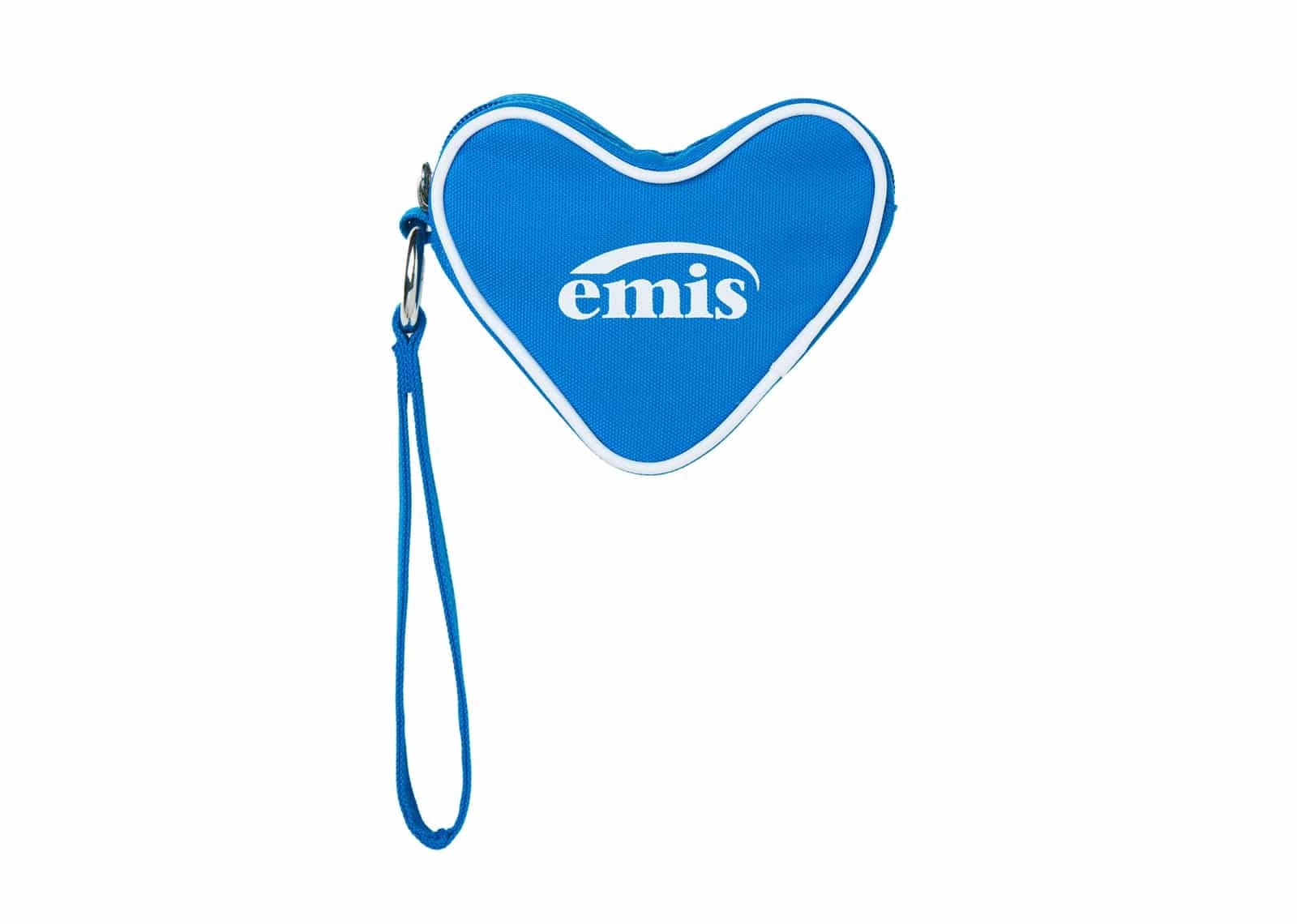 Emis Heart Keyring Pouch Blue