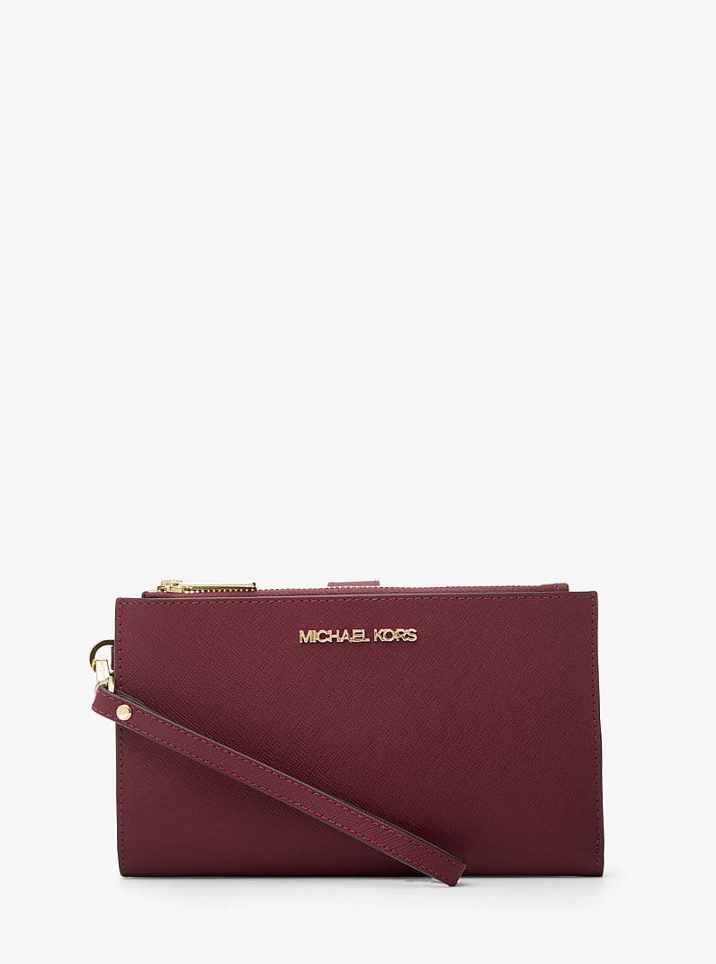 Jet Set Grande pochette à dragonne Jet Set pour téléphone intelligent en cuir