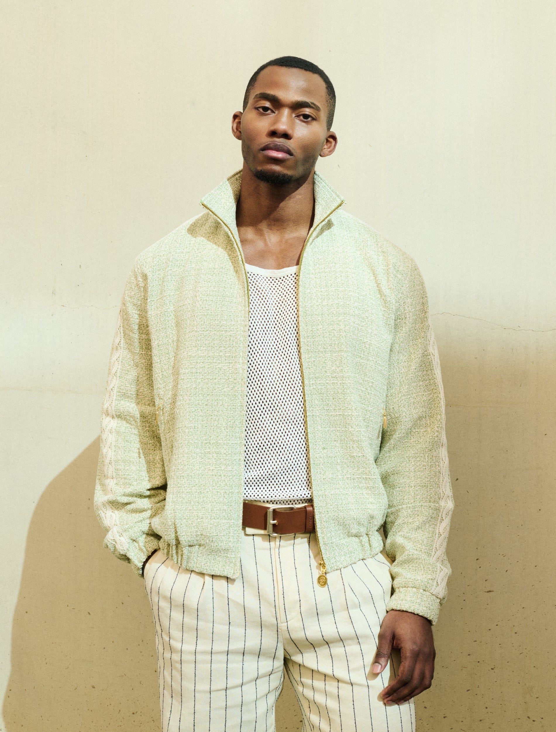 Drôle de Monsieur Chaqueta de chandal Relaxed Drôle de Monsieur Men's Tweed Jacket para hombre