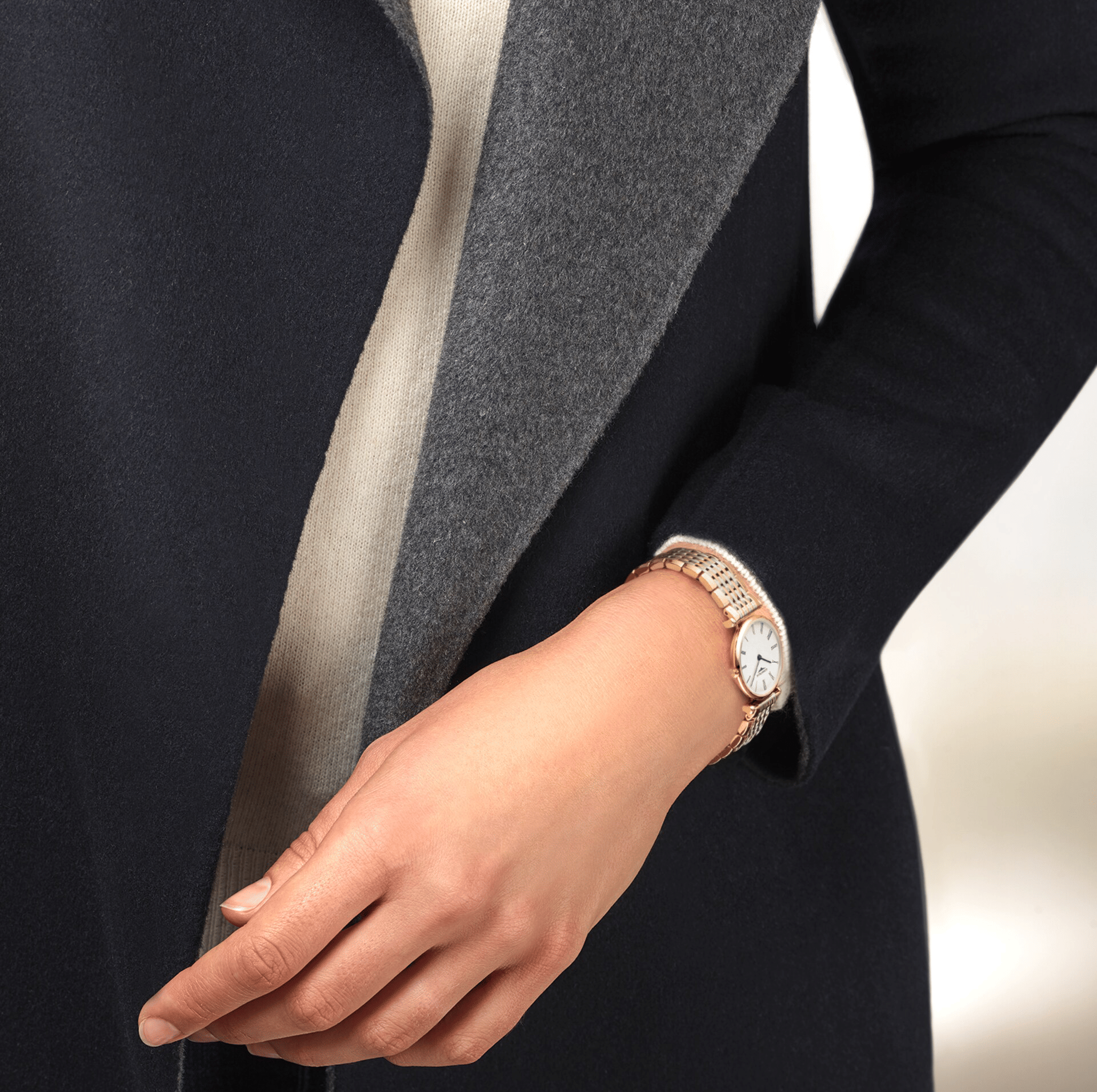 Longines La Grande Classique De Longines 24 mm Watch with Mixed Metals Bracelet