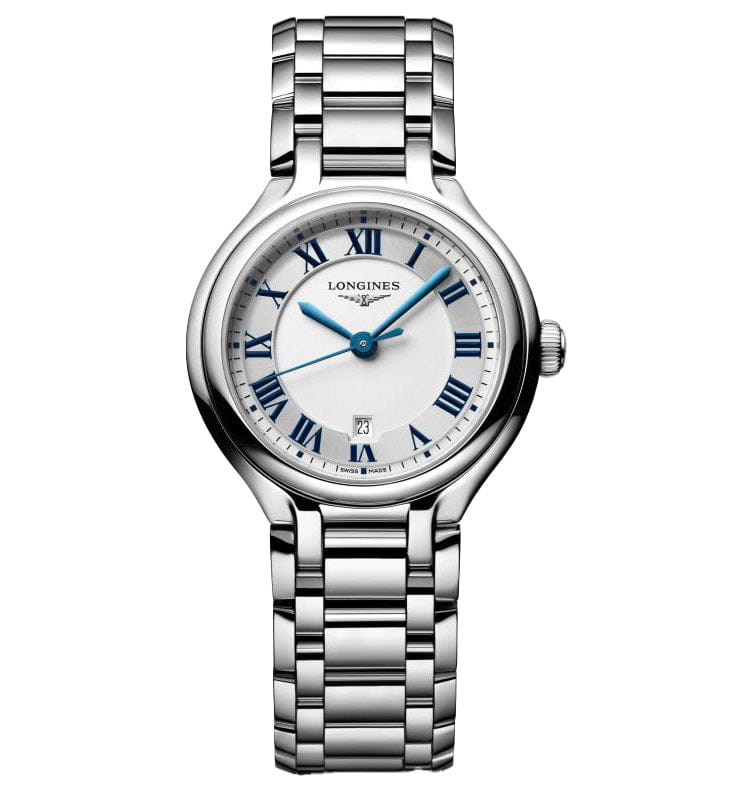 Longines PrimaLuna 30 mm Watch with Stainless Steel Bracelet