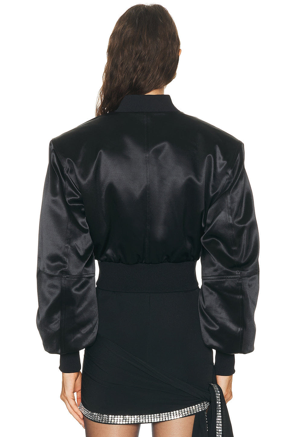 THE Attico Cropped Bomber Jacket