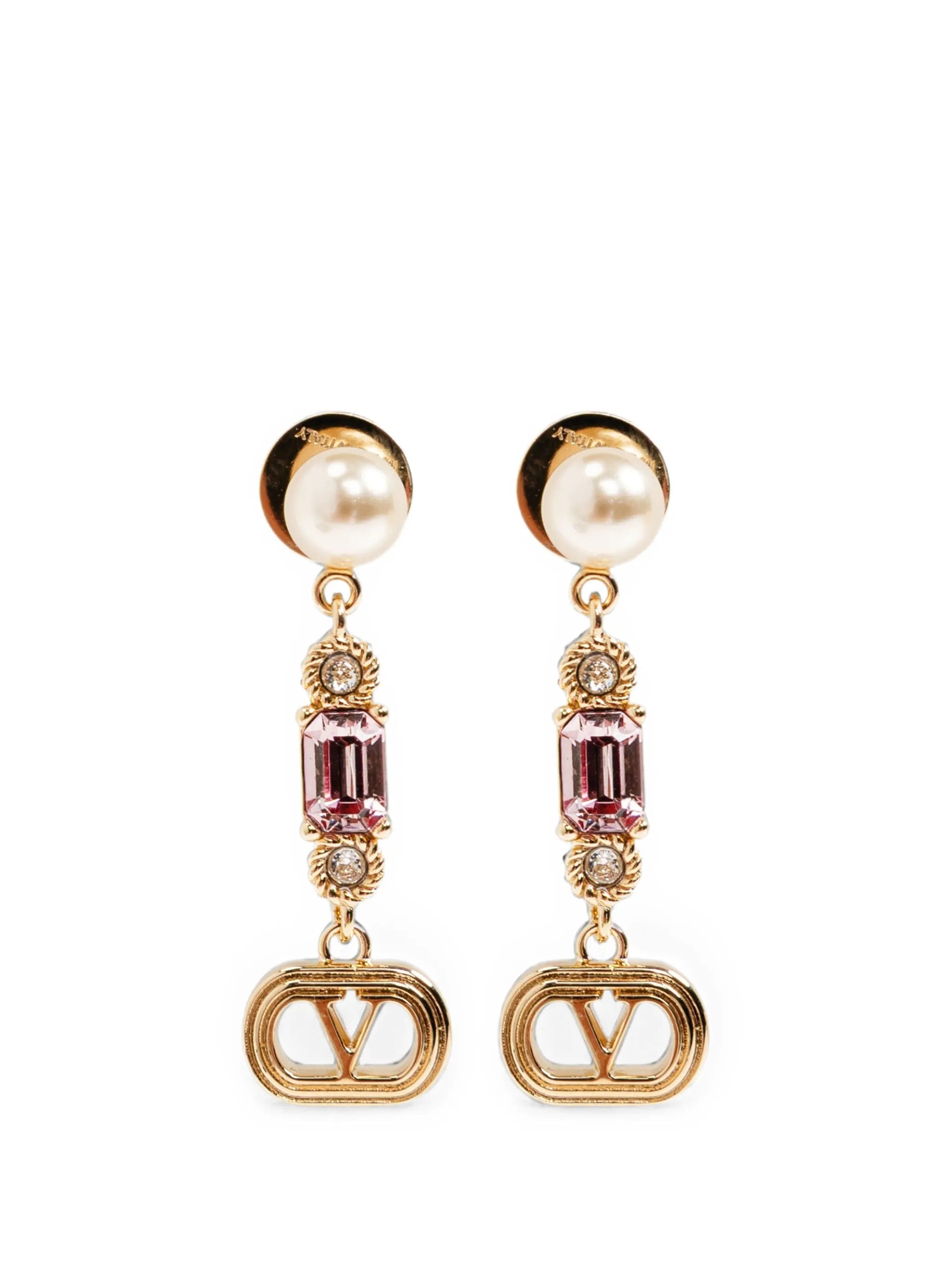 Valentino Garavani VLogo Signature crystal - embellished earrings
