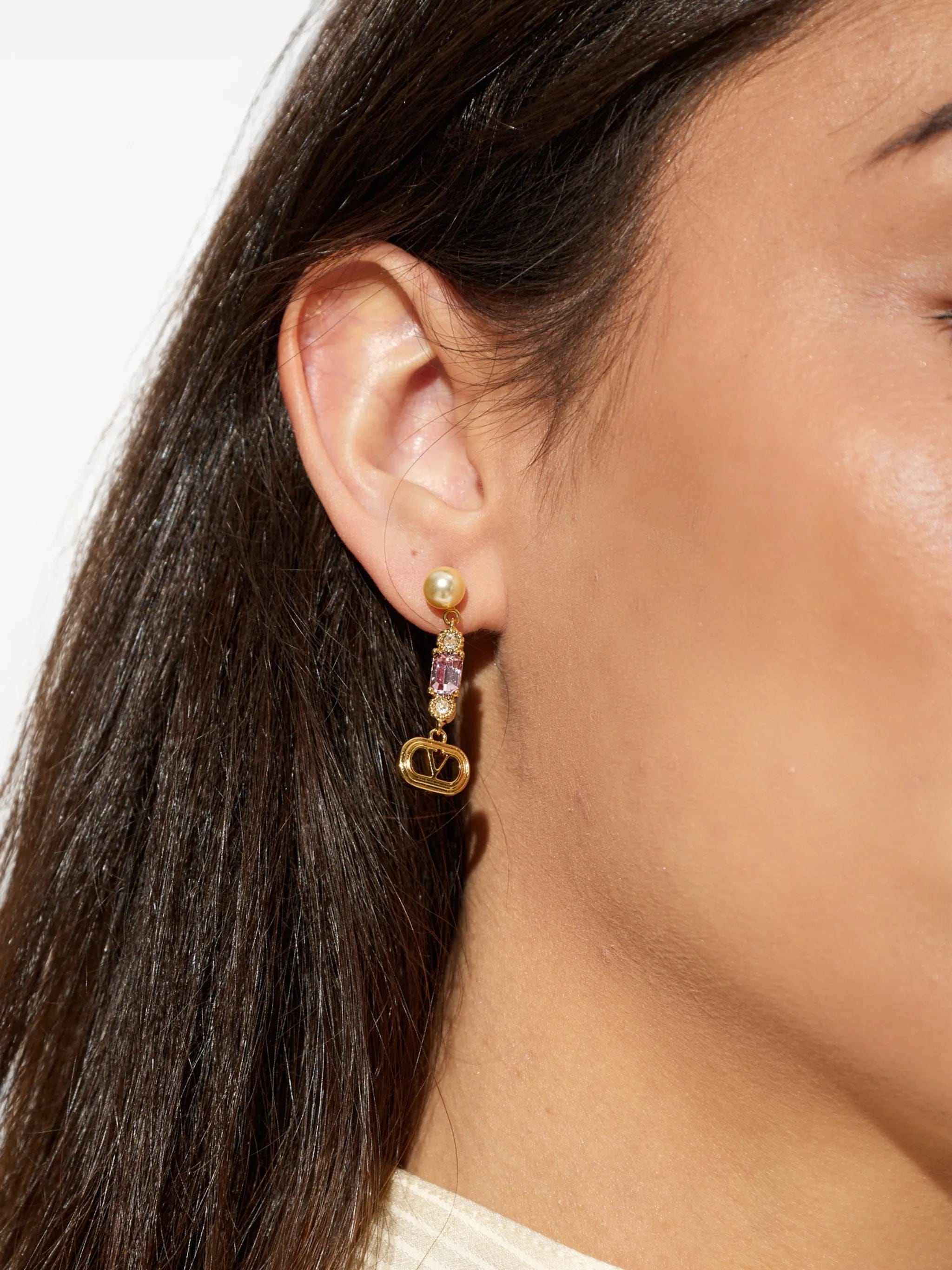 Valentino Garavani VLogo Signature crystal - embellished earrings