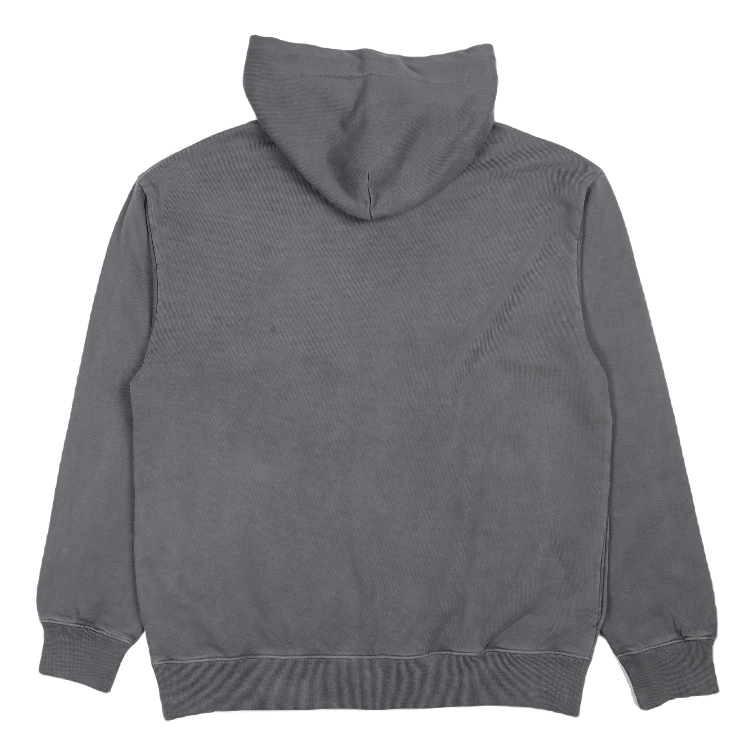 Feng Chen Wang Plant Dye Double Collar Hoodie Dark Grey