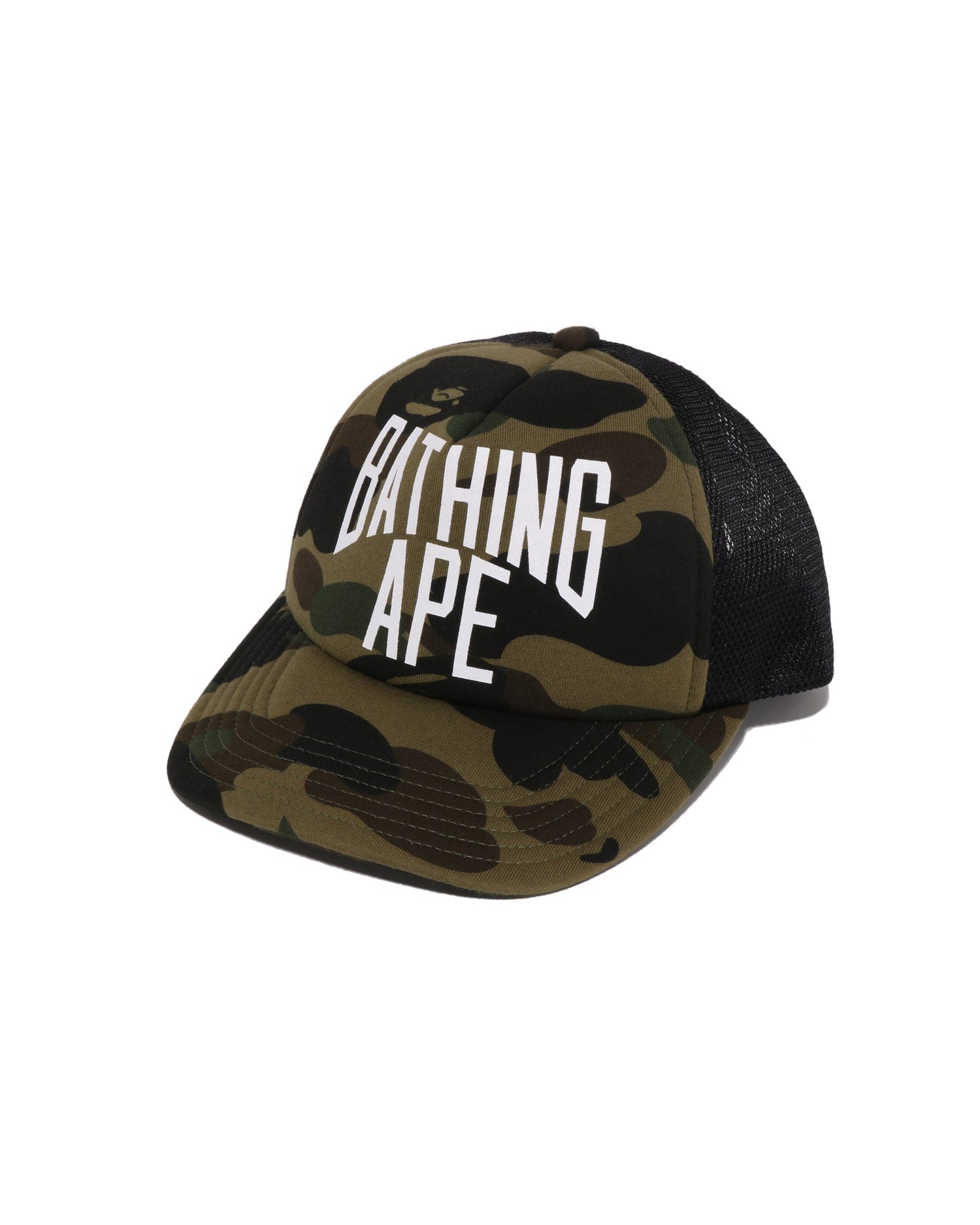 A Bathing APE 1st Camo Nyc Logo Mesh Cap