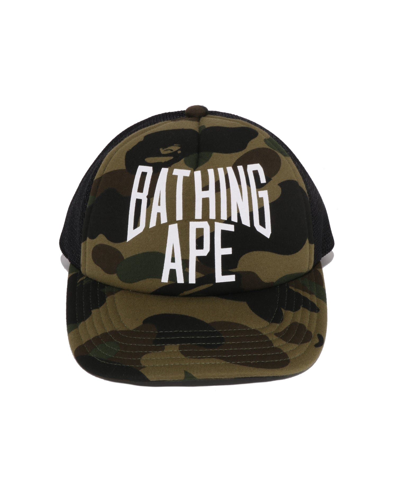 A Bathing APE 1st Camo Nyc Logo Mesh Cap