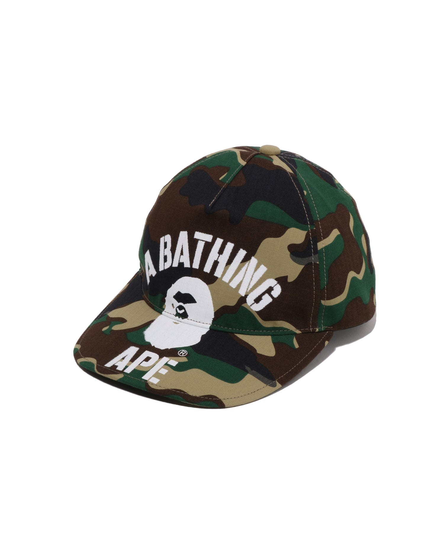 A Bathing APE Glitch Woodland Camo Cap
