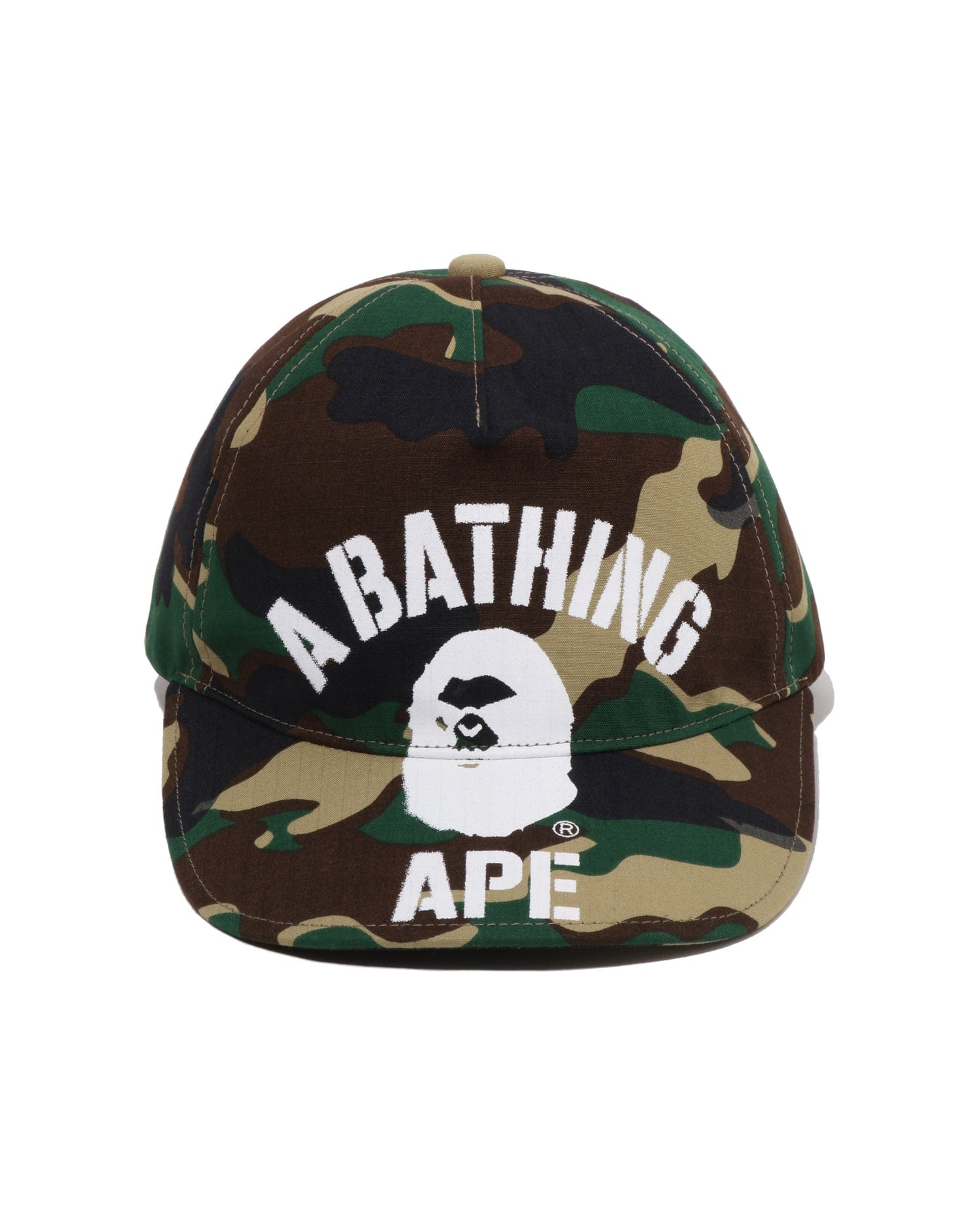 A Bathing APE Glitch Woodland Camo Cap