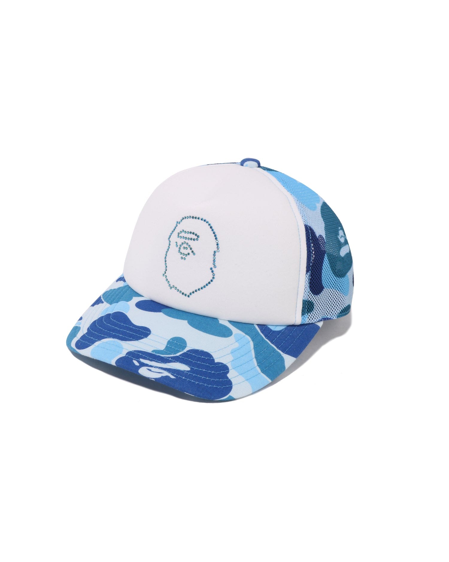 A Bathing APE Abc Camo Crystal Stone Mesh Cap