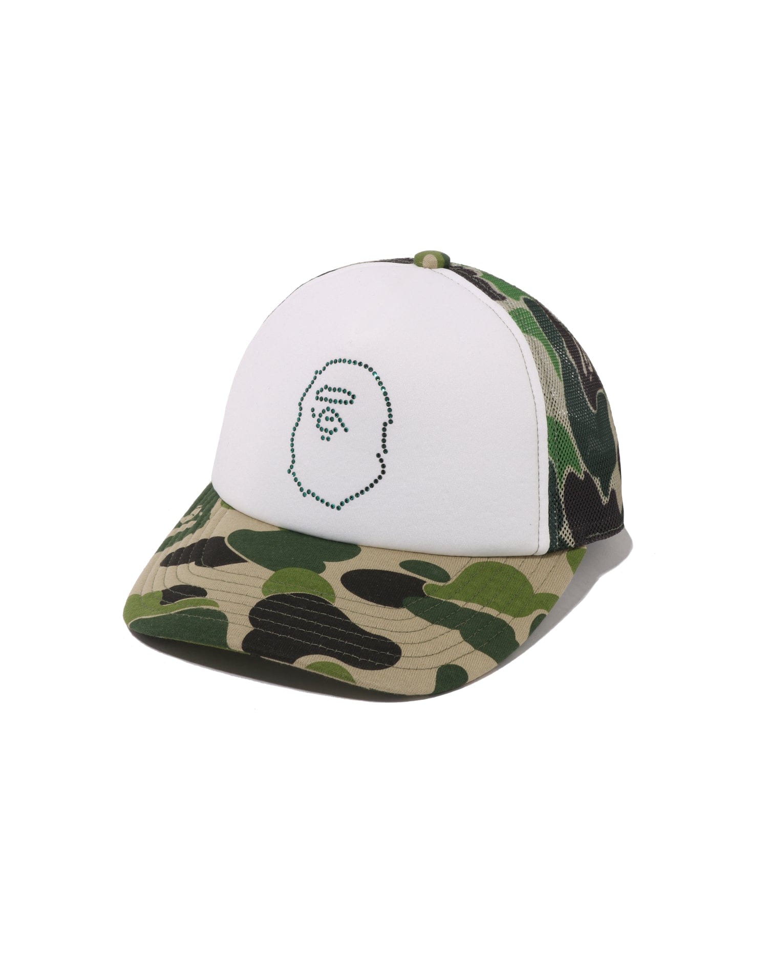 A Bathing APE Abc Camo Crystal Stone Mesh Cap