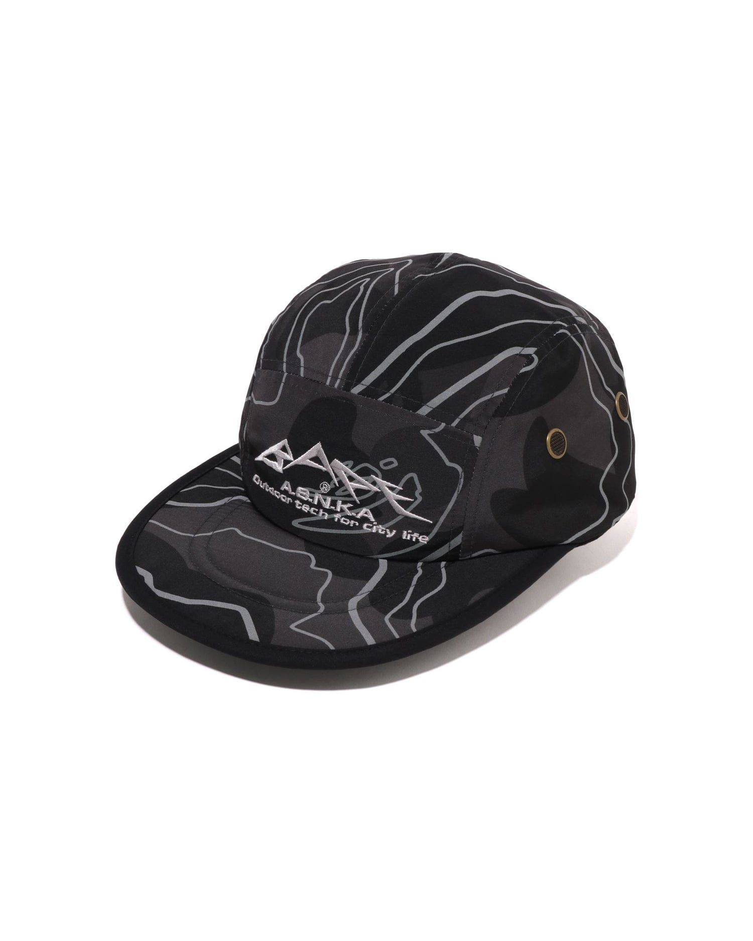 A Bathing APE Layered Line Camo Jet Cap