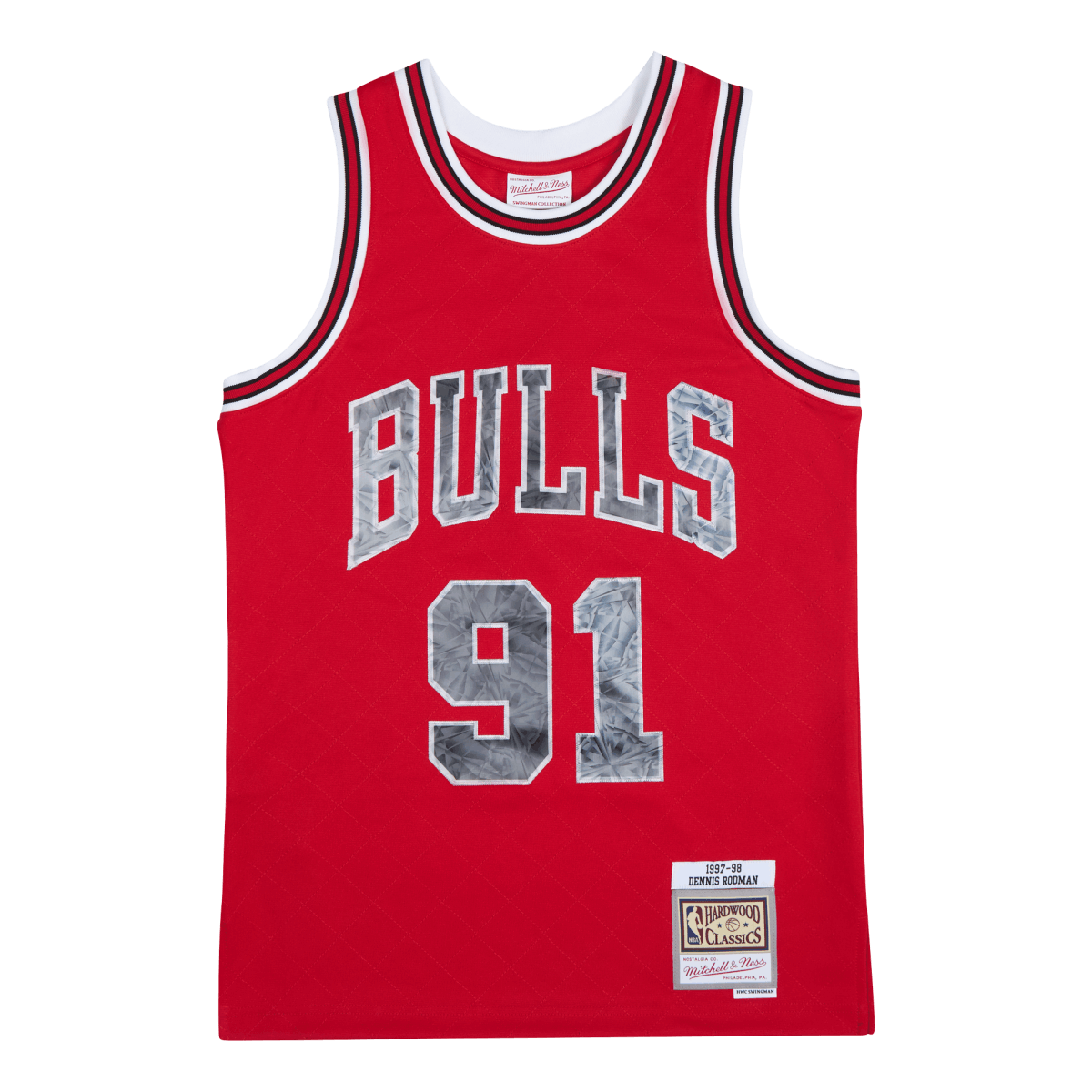 Mitchell & Ness Bulls 75th Anniversary Swingman Jersey - Rodman