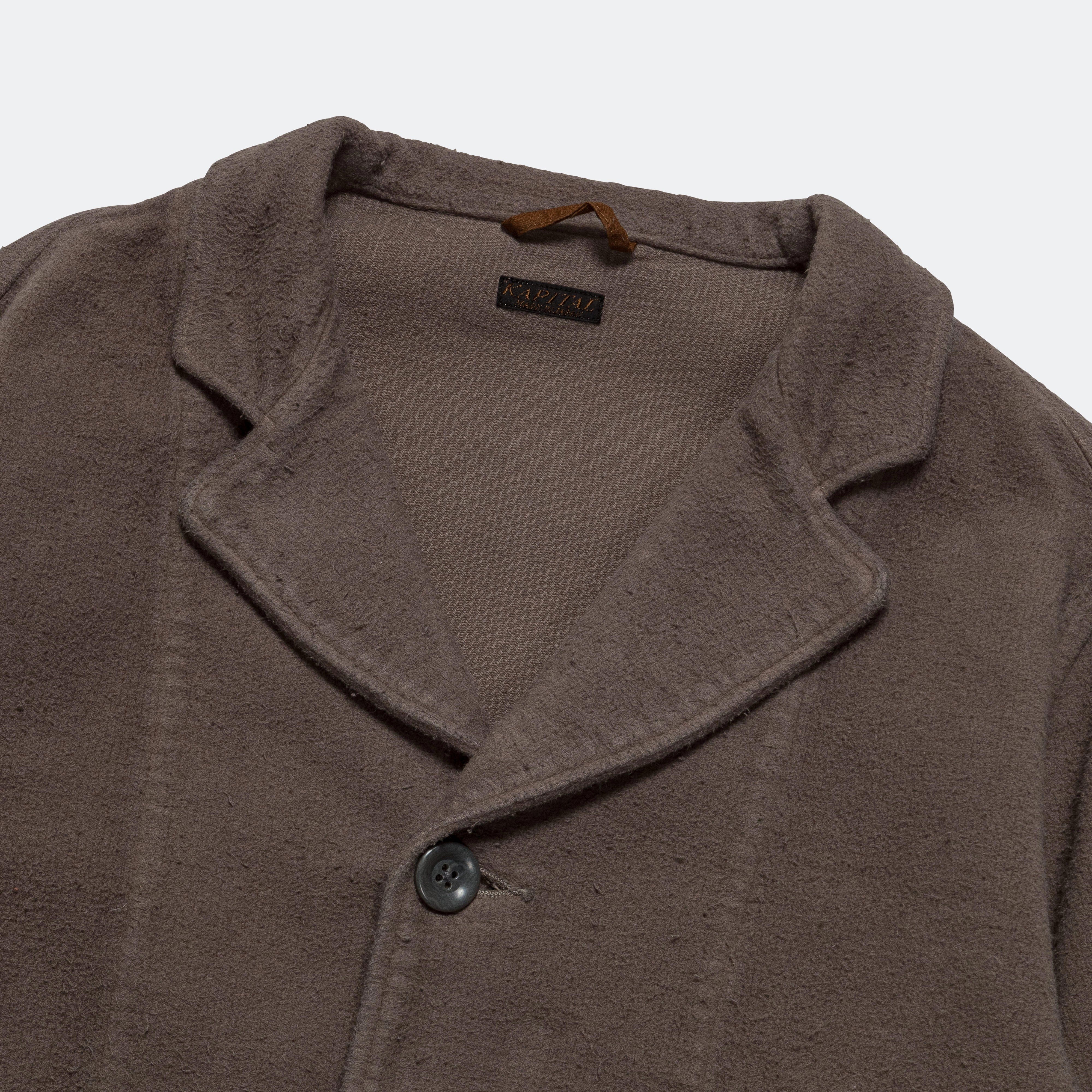 Kapital Napped Heat - Corduroy HOSPITAL JKT - Gray