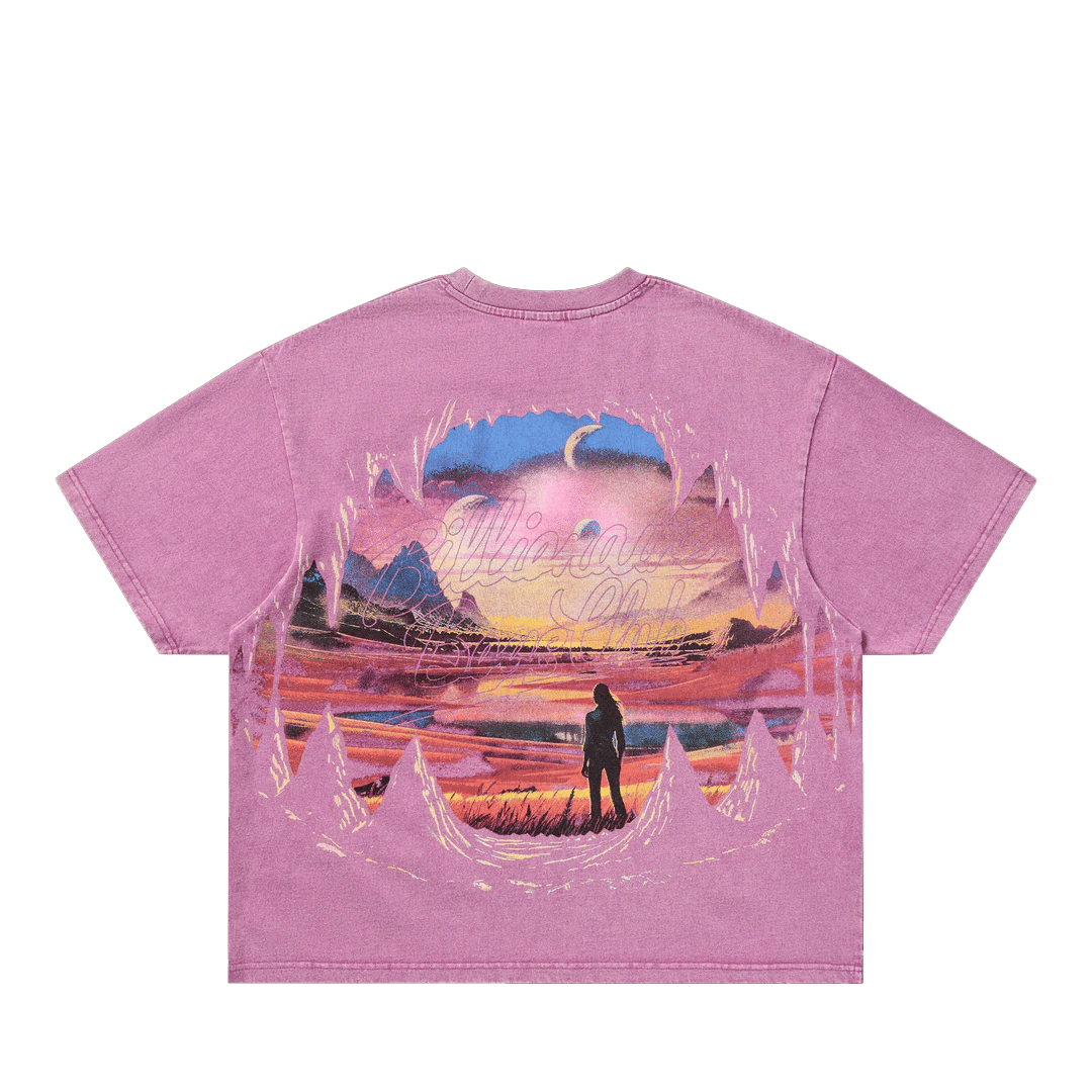 Billionaire BOYS CLUB ABYSS SHORT SLEEVE KNIT AMETHYST BOXY FIT