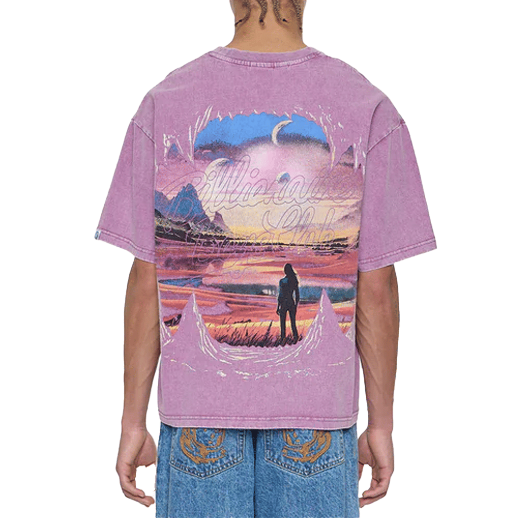 Billionaire BOYS CLUB ABYSS SHORT SLEEVE KNIT AMETHYST BOXY FIT