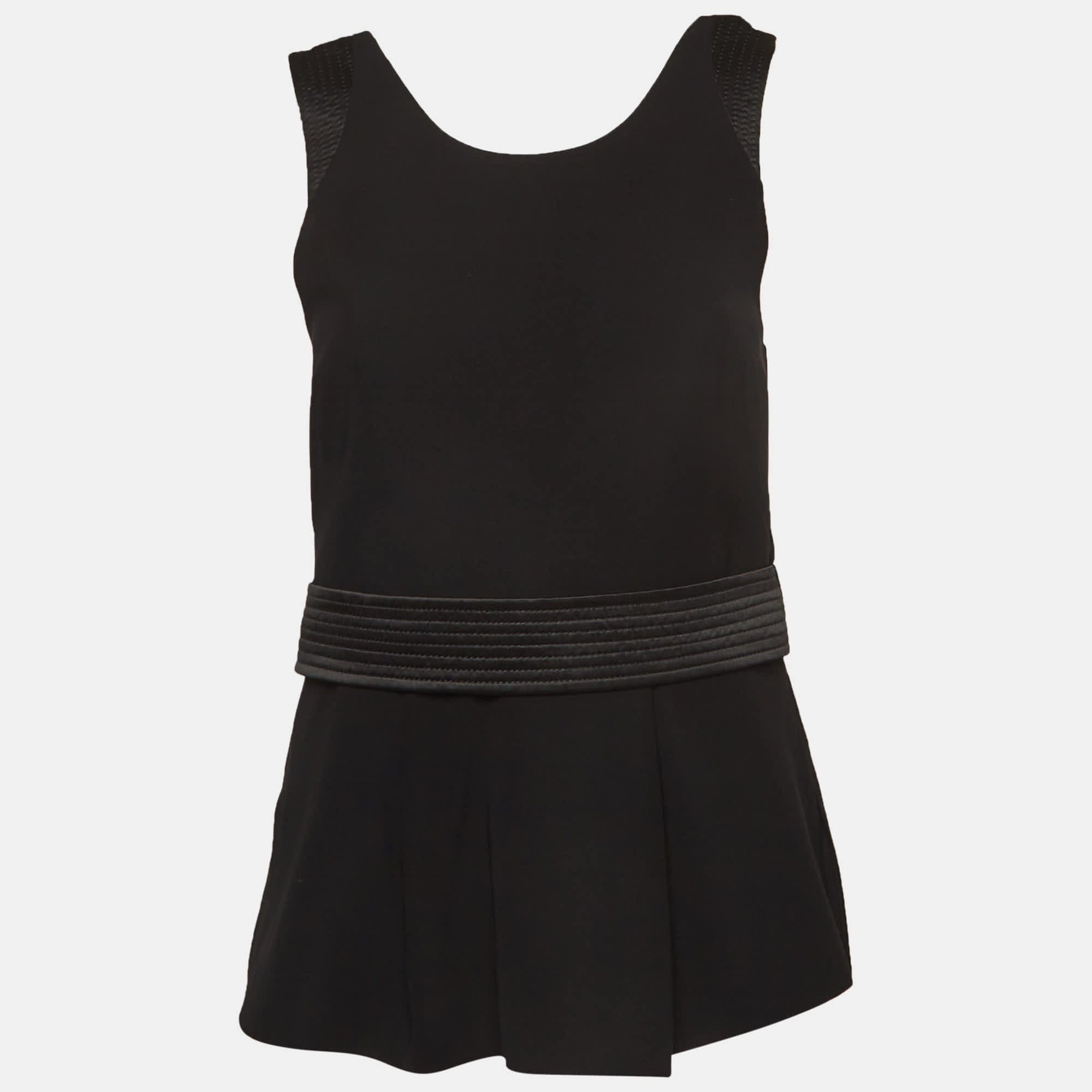 Knit Black Knit Sleeveless Top