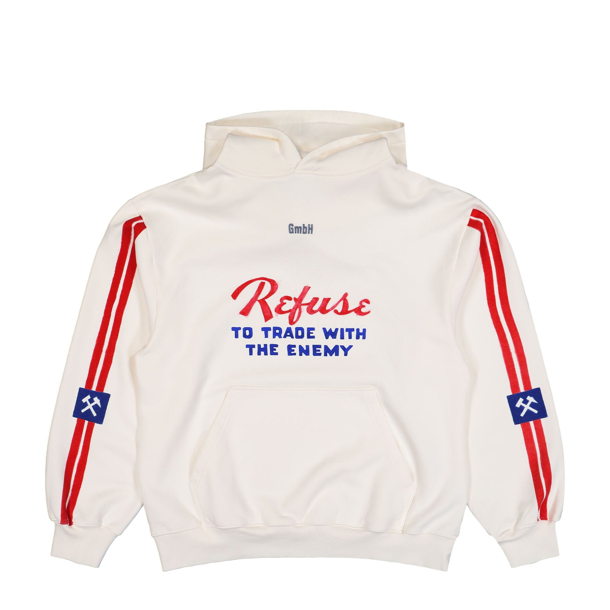 Gmbh Hoodie With Refuse To Trade Print