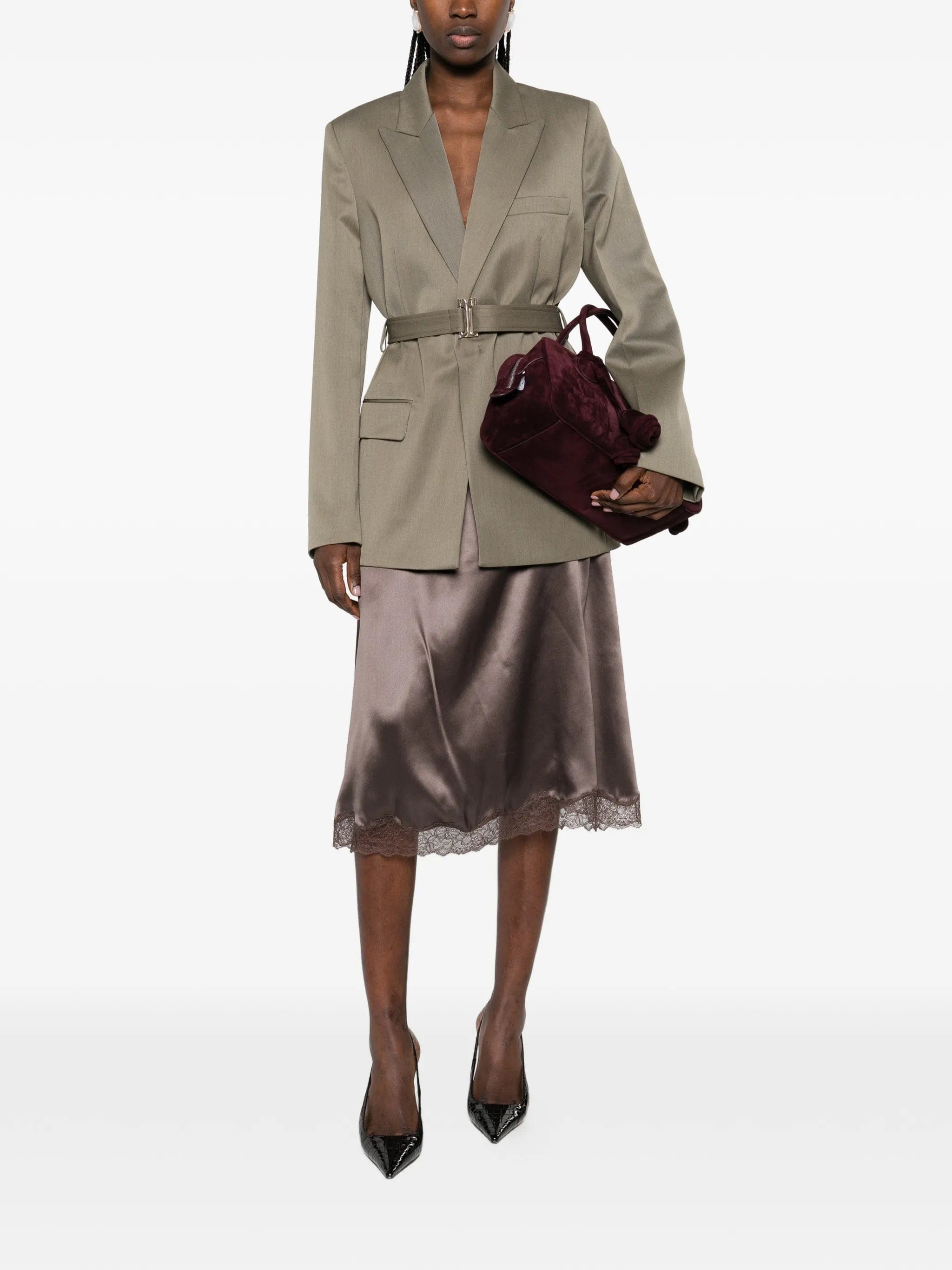 Victoria Beckham belted tailored jacket