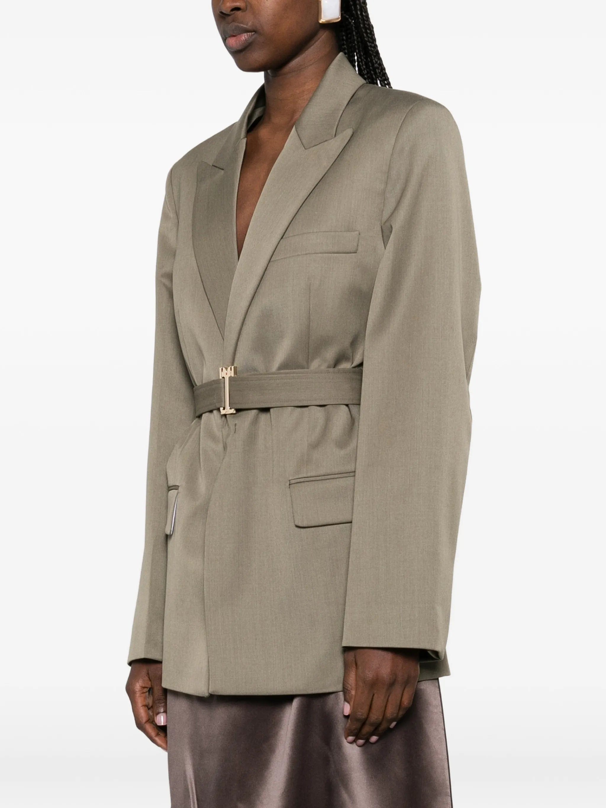 Victoria Beckham belted tailored jacket