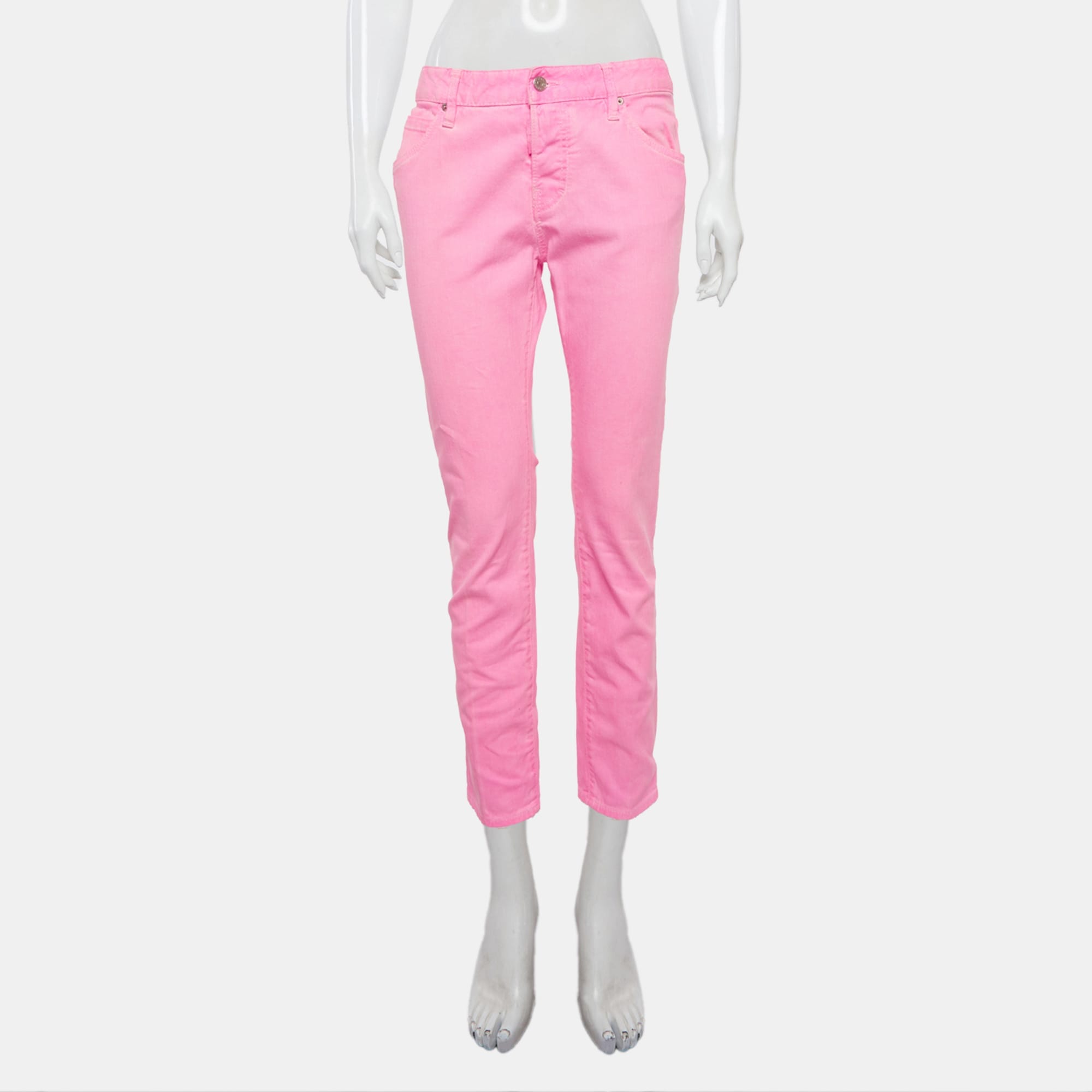 Dsquared2 Pink Denim Slim Fit Jeans M/waist
