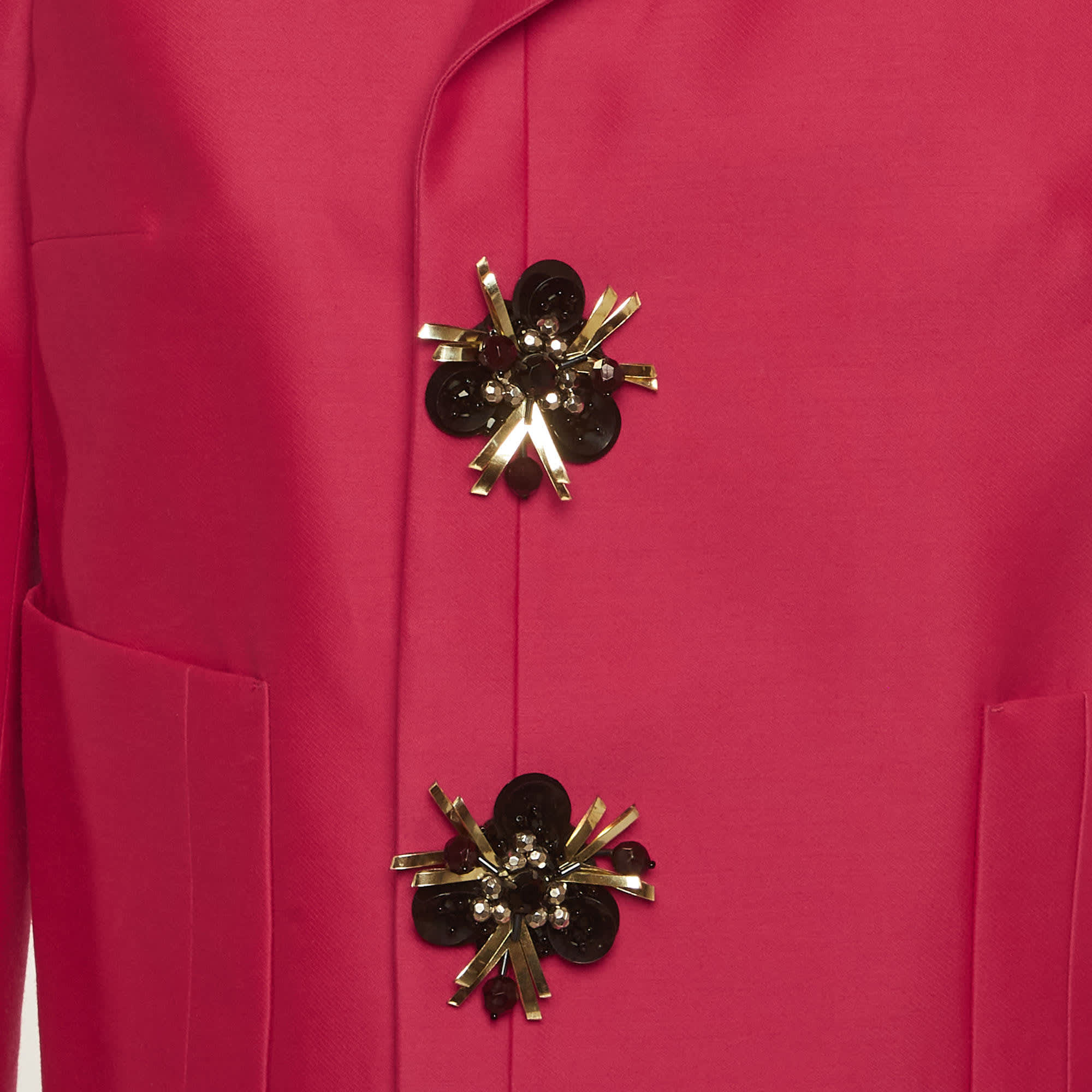 Dsquared2 Pink Silk Blend Regular Fit Blazer