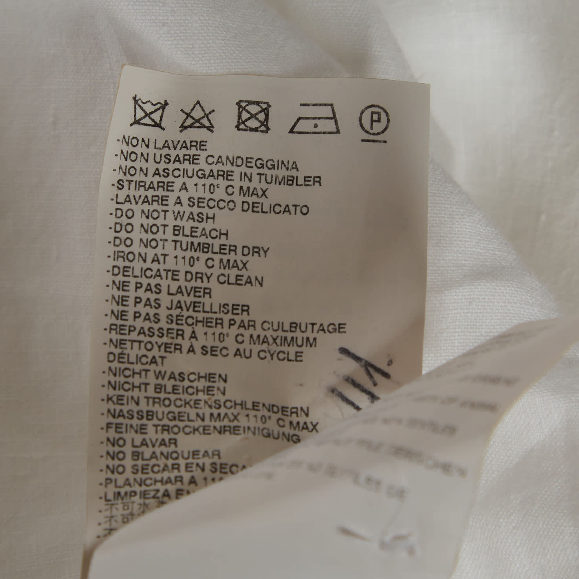 Dsquared2 White Linen Button Up Shirt