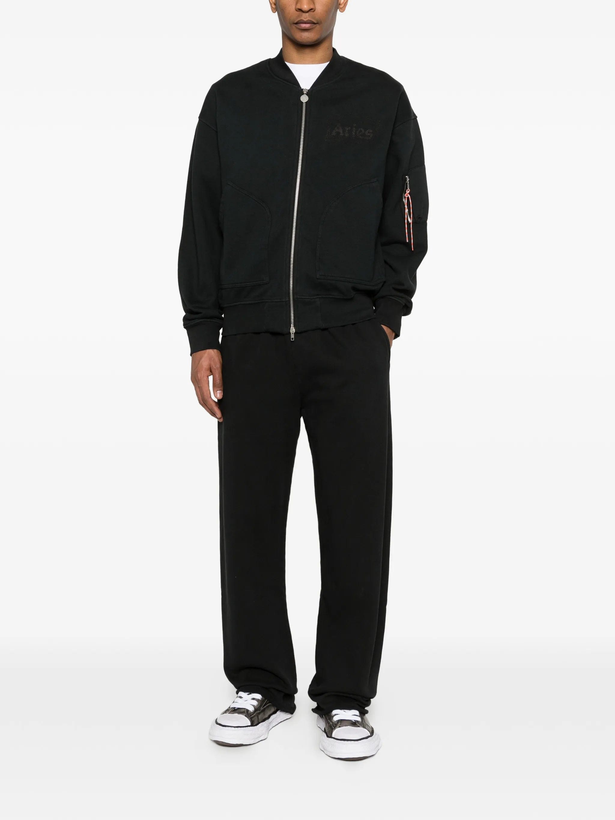 Aries Temple faded bomber jacket
